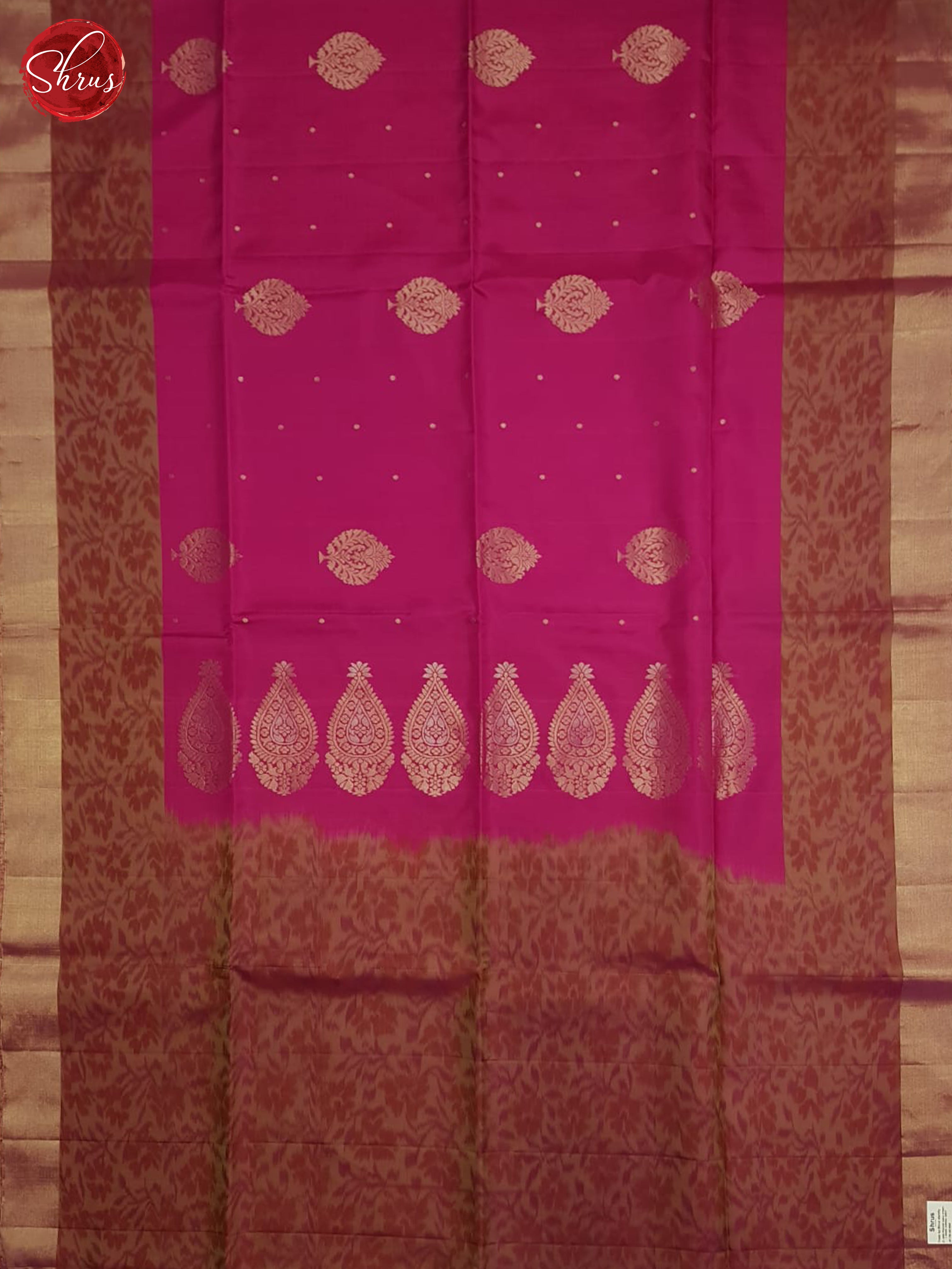 Pink and Maroon -Soft sillk saree - Shop on ShrusEternity.com