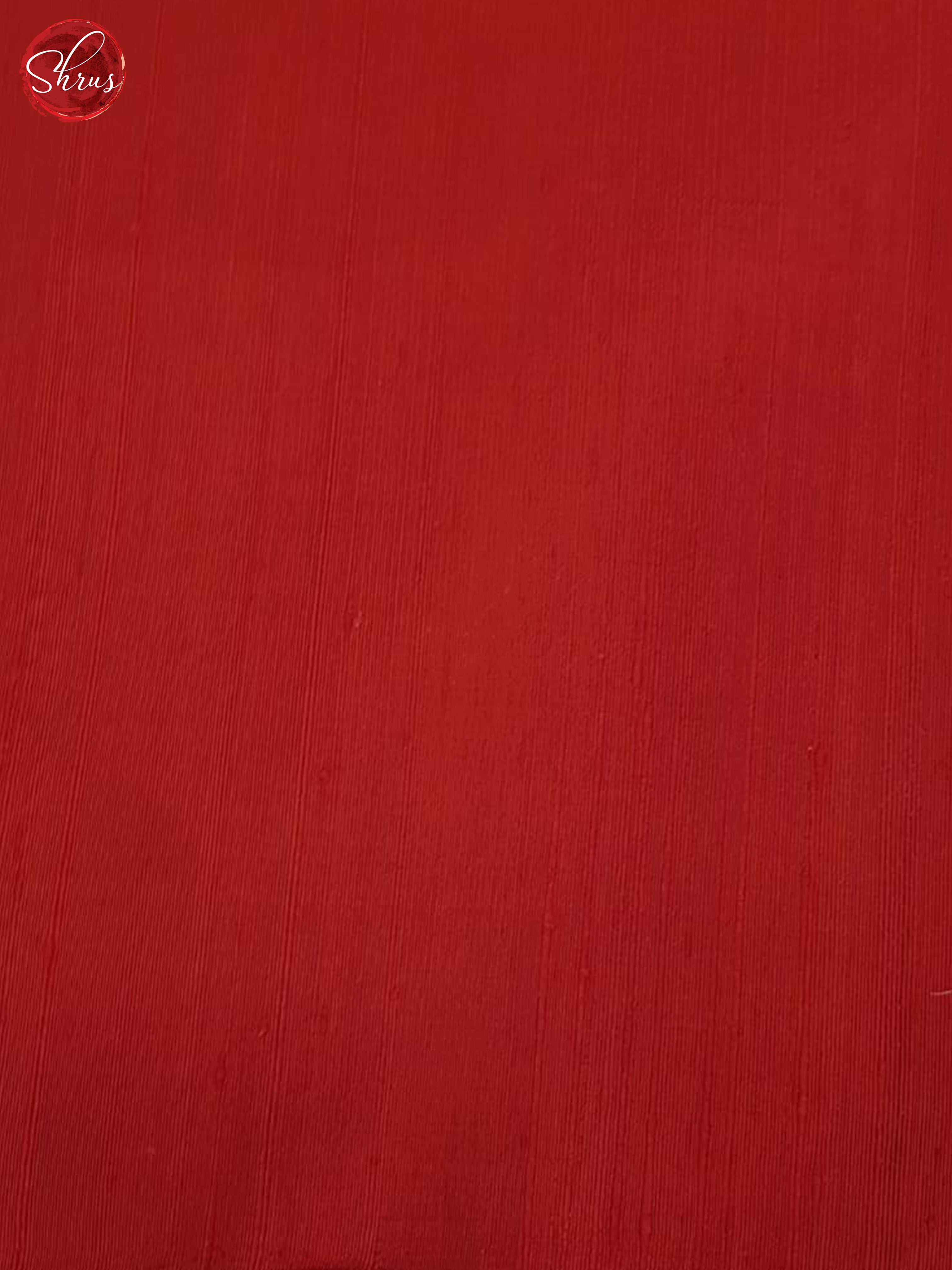 Red(Single tone)- Soft Silk Saree - Shop on ShrusEternity.com