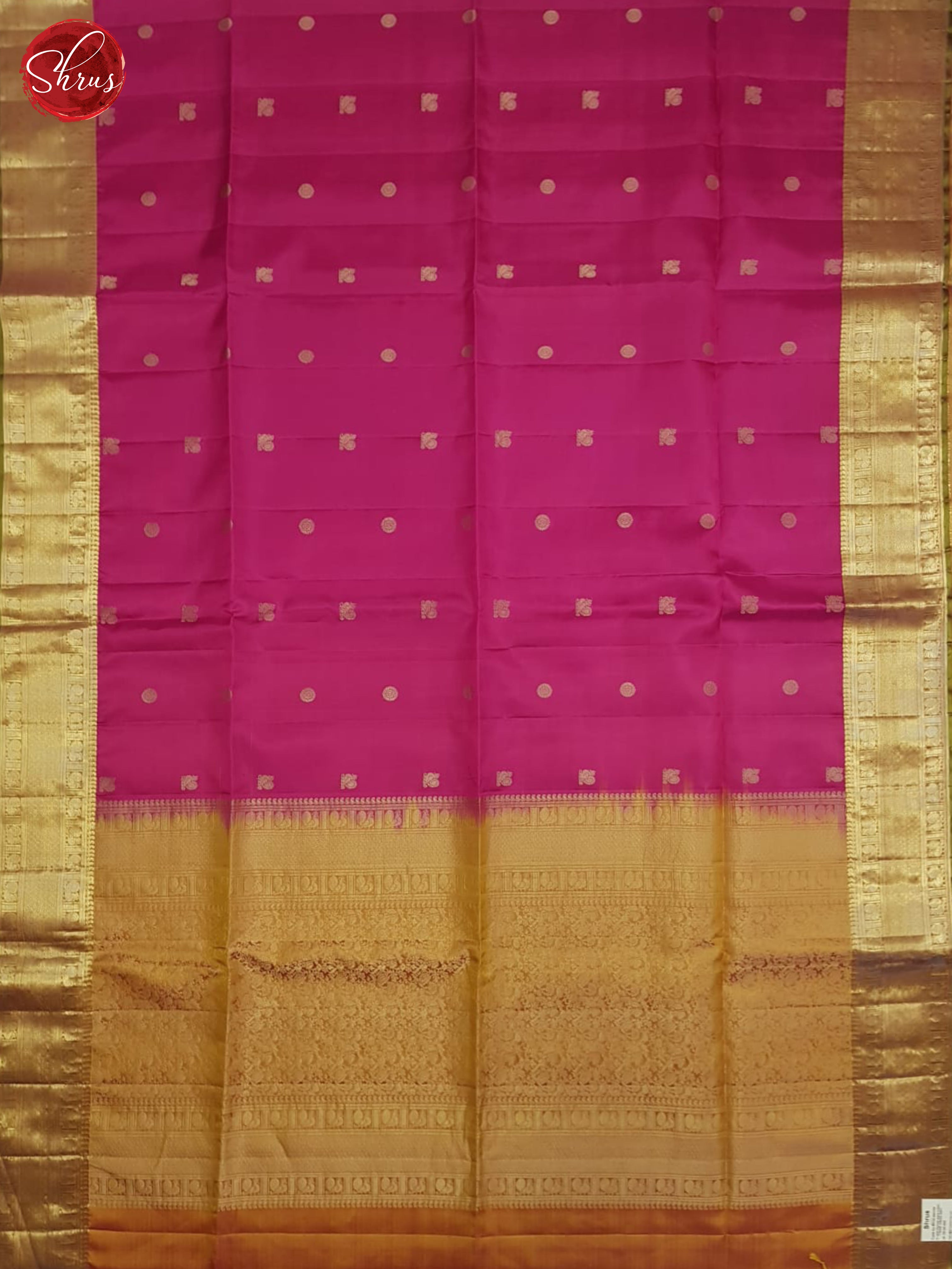 Pink And Orange-Soft silk saree - Shop on ShrusEternity.com