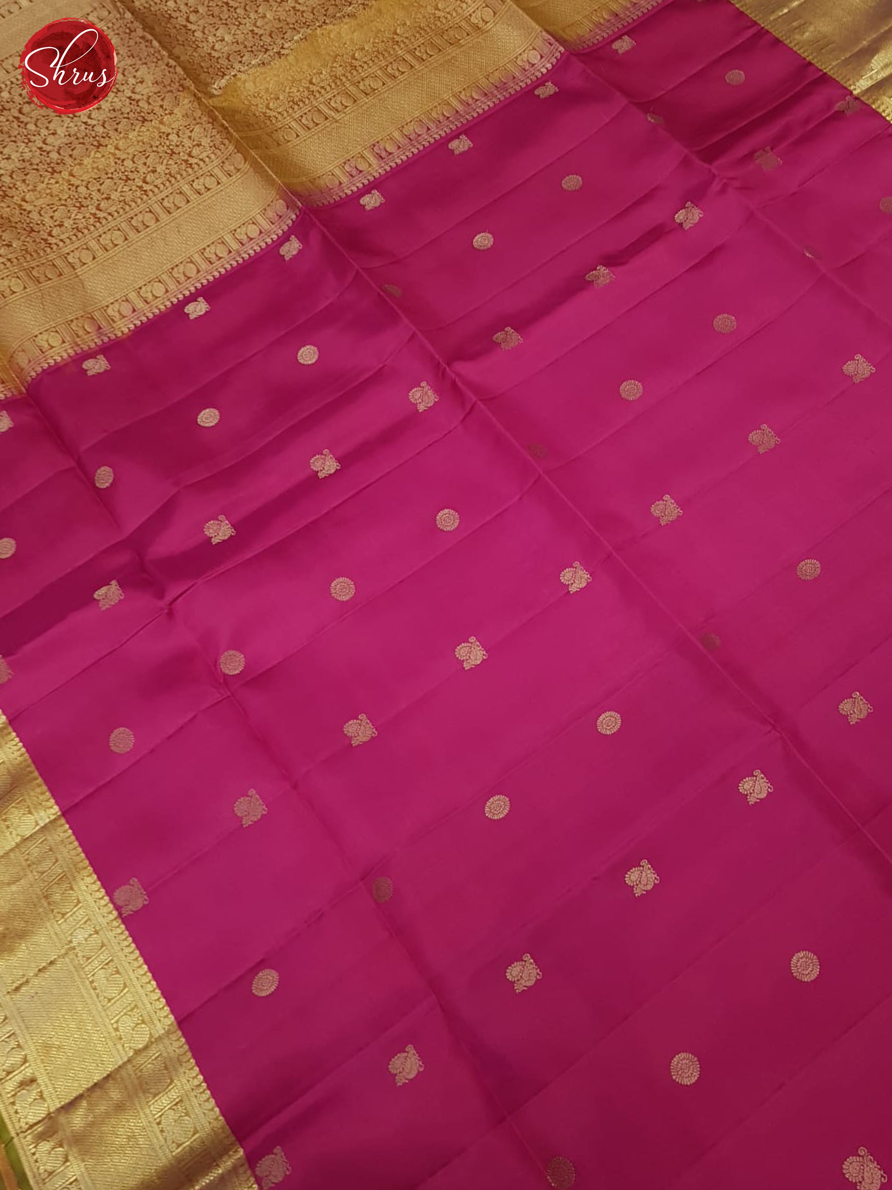 Pink And Orange-Soft silk saree - Shop on ShrusEternity.com