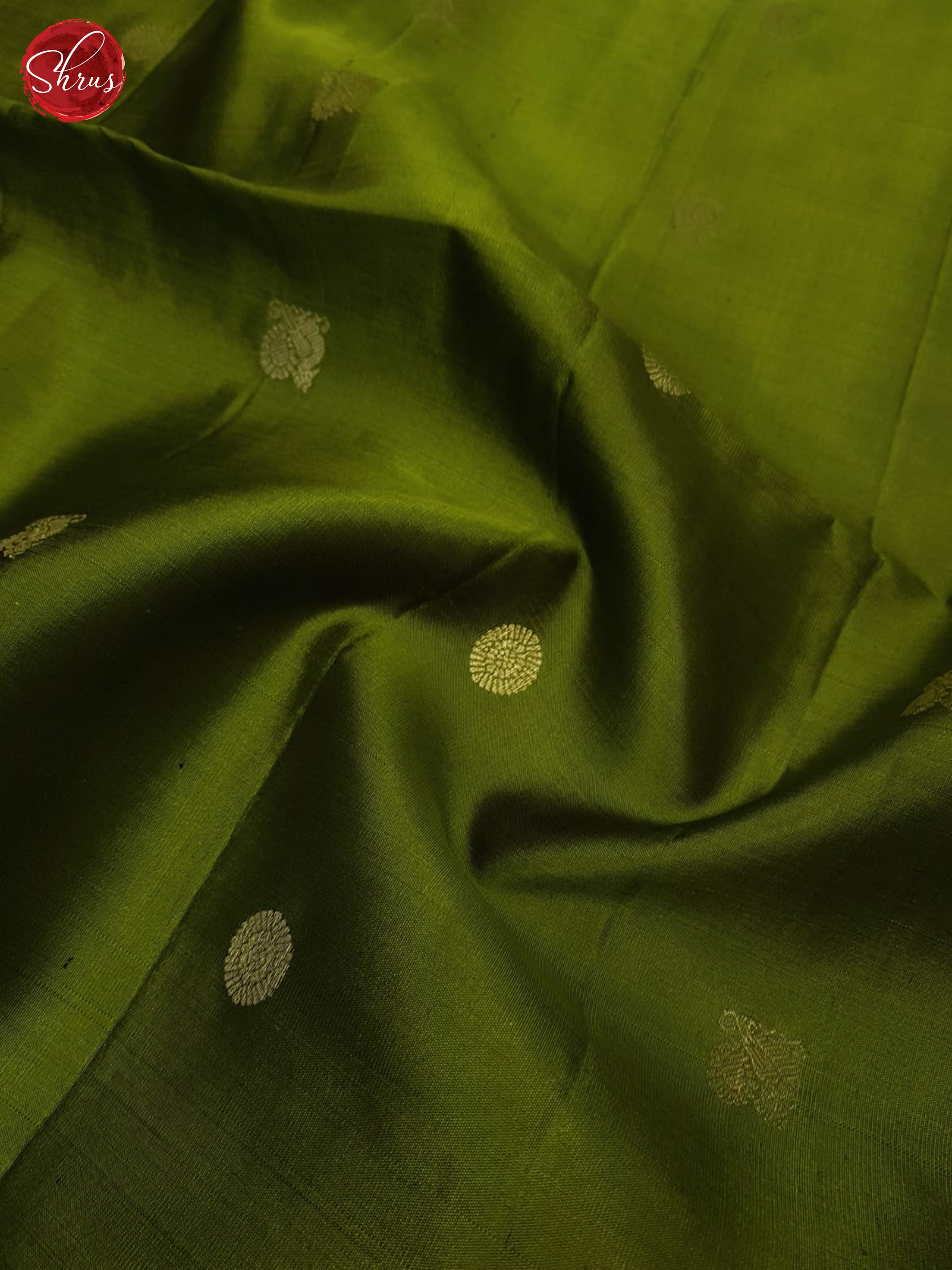 Green(single tone)- Soft silk saree - Shop on ShrusEternity.com