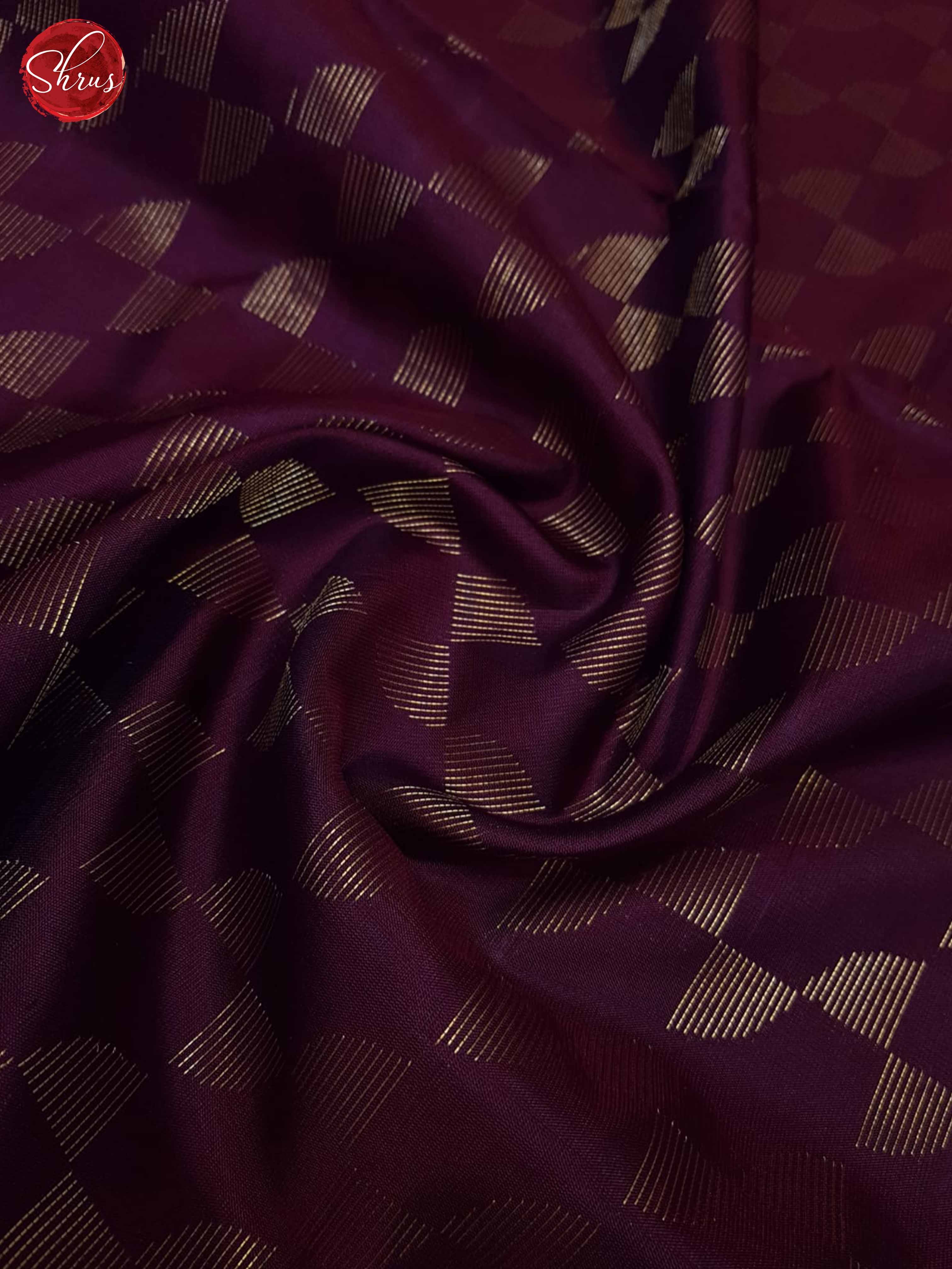 Wine and Orangish pink - Soft Silk Saree - Shop on ShrusEternity.com