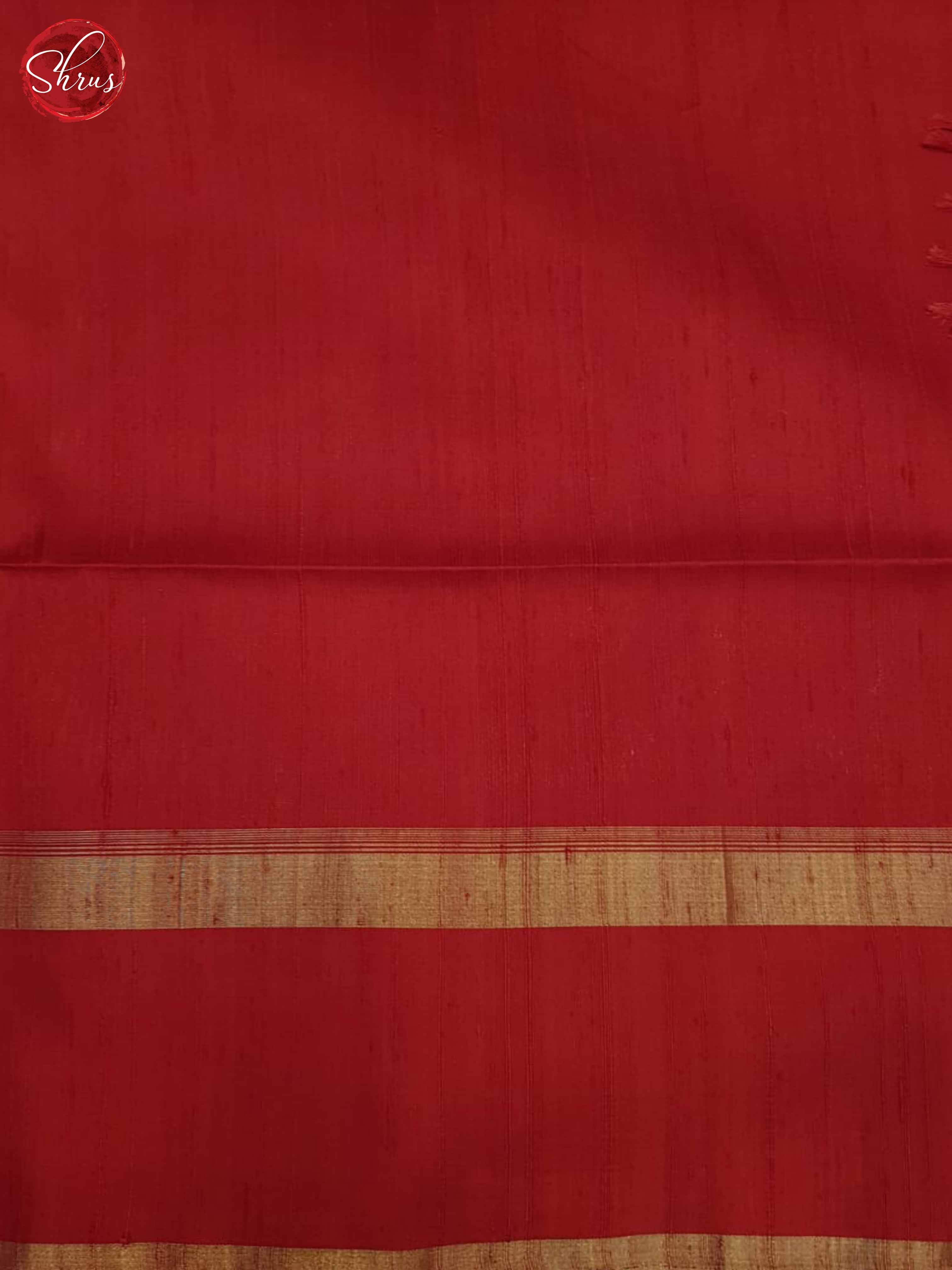 Blue and Red- Soft Silk Saree - Shop on ShrusEternity.com