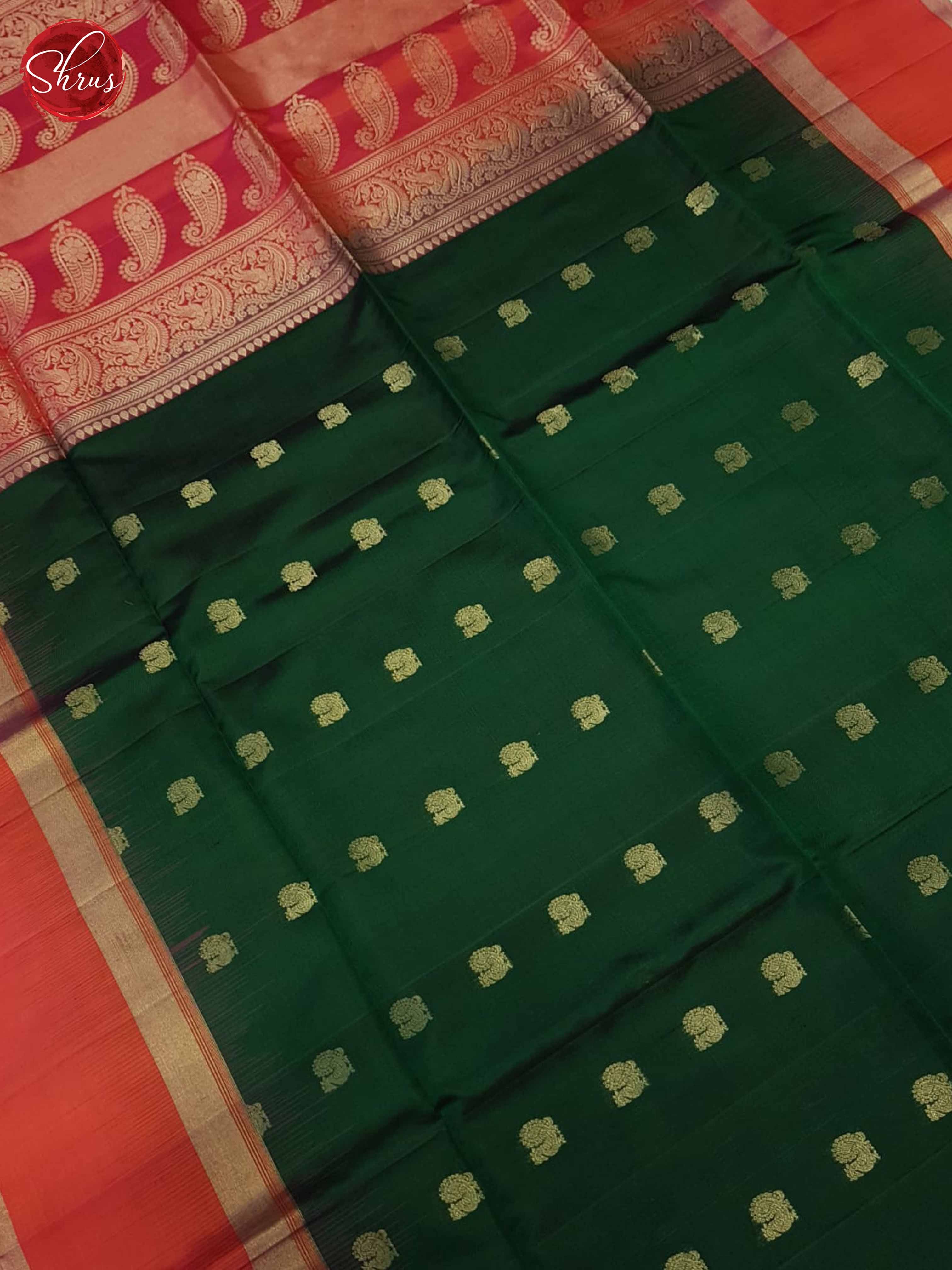 Green and Pink - Soft Silk Saree - Shop on ShrusEternity.com