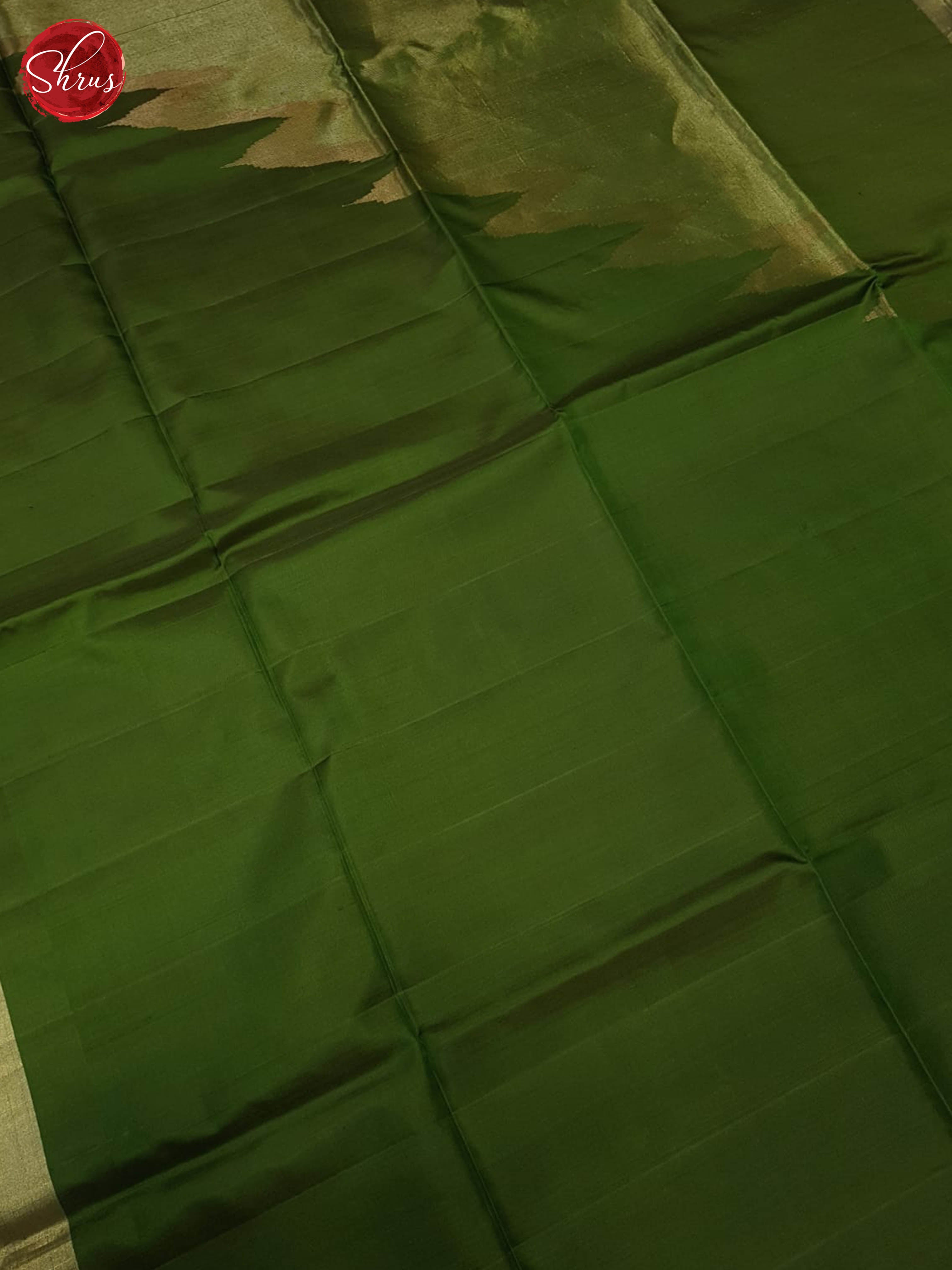 Green(single tone) - Soft Silk Saree - Shop on ShrusEternity.com