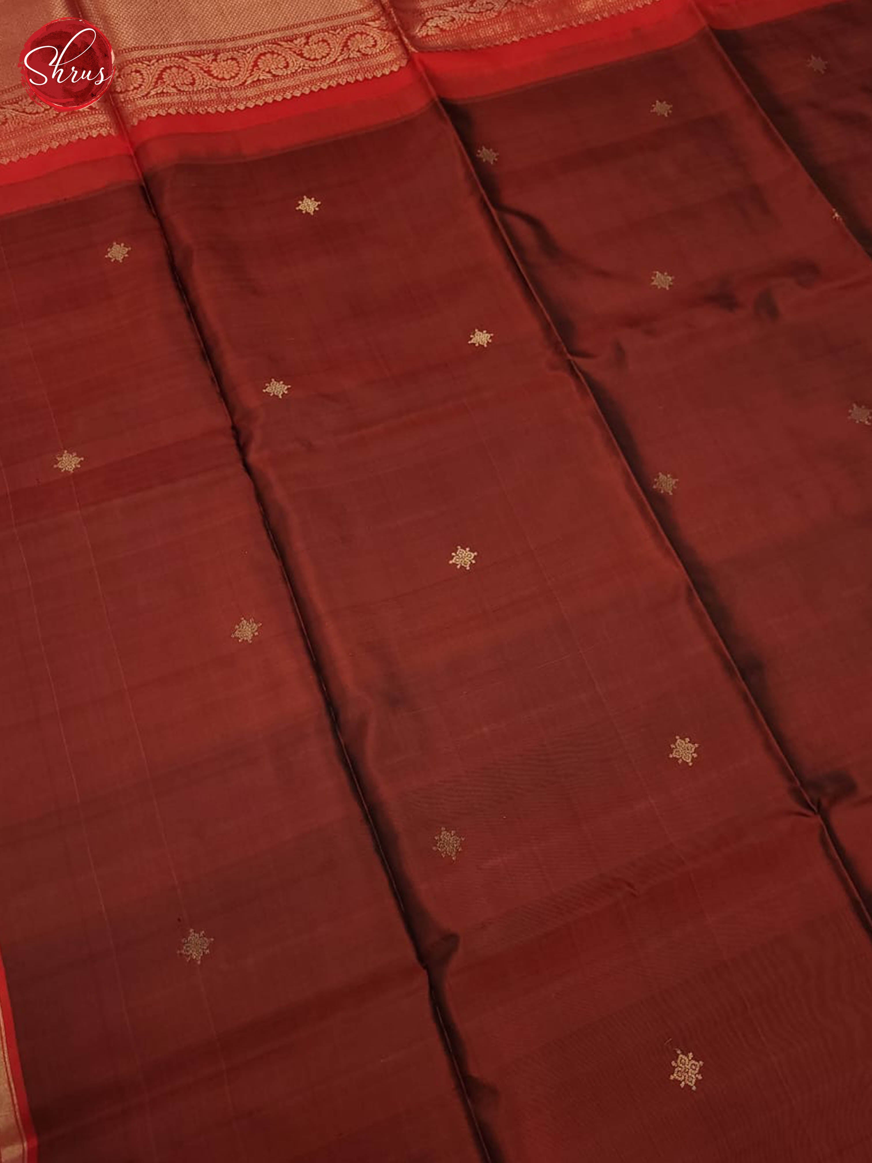Maroon and Red- Soft silk saree - Shop on ShrusEternity.com