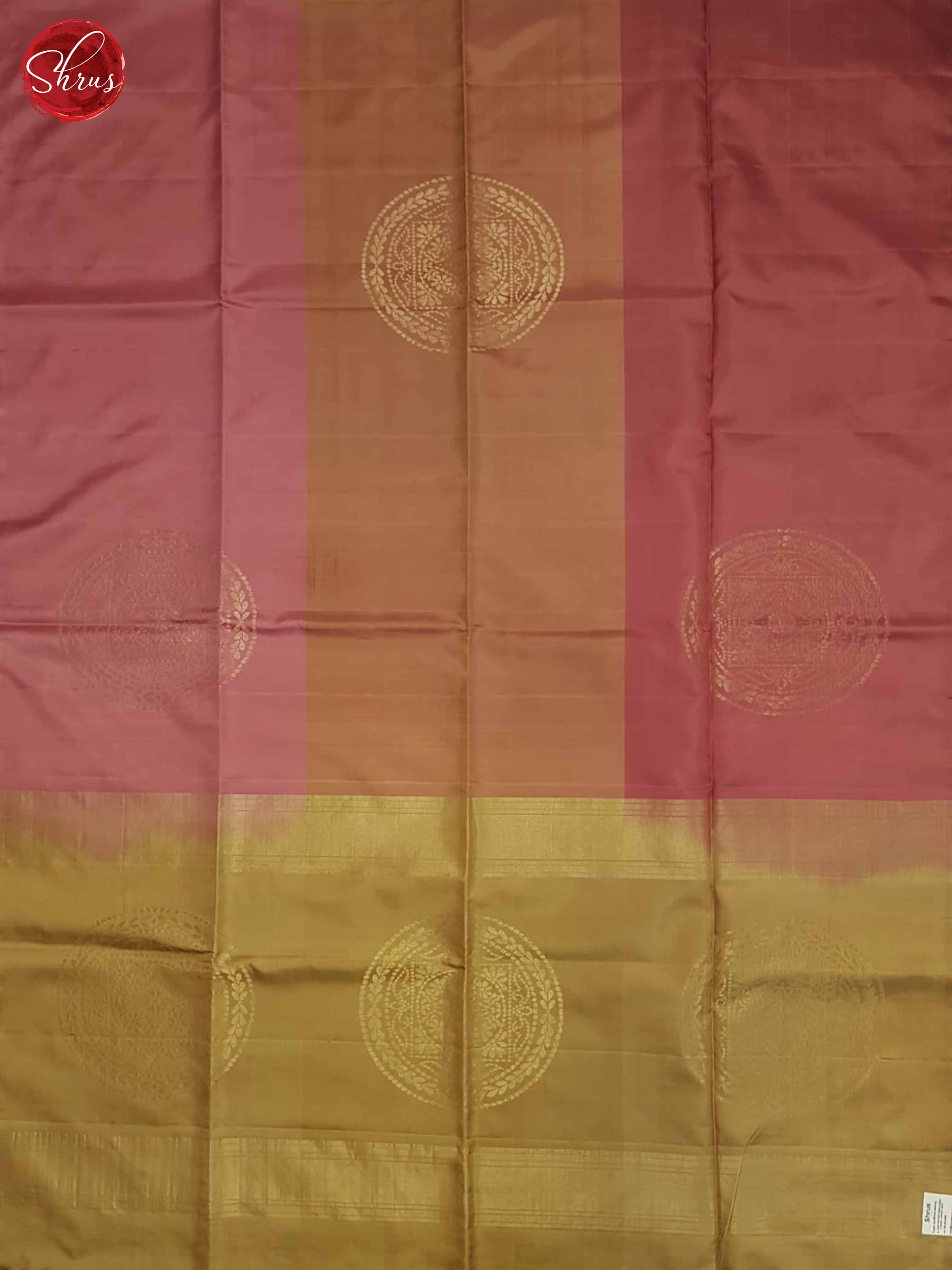 Dusty pink and beige - Soft Silk Saree - Shop on ShrusEternity.com