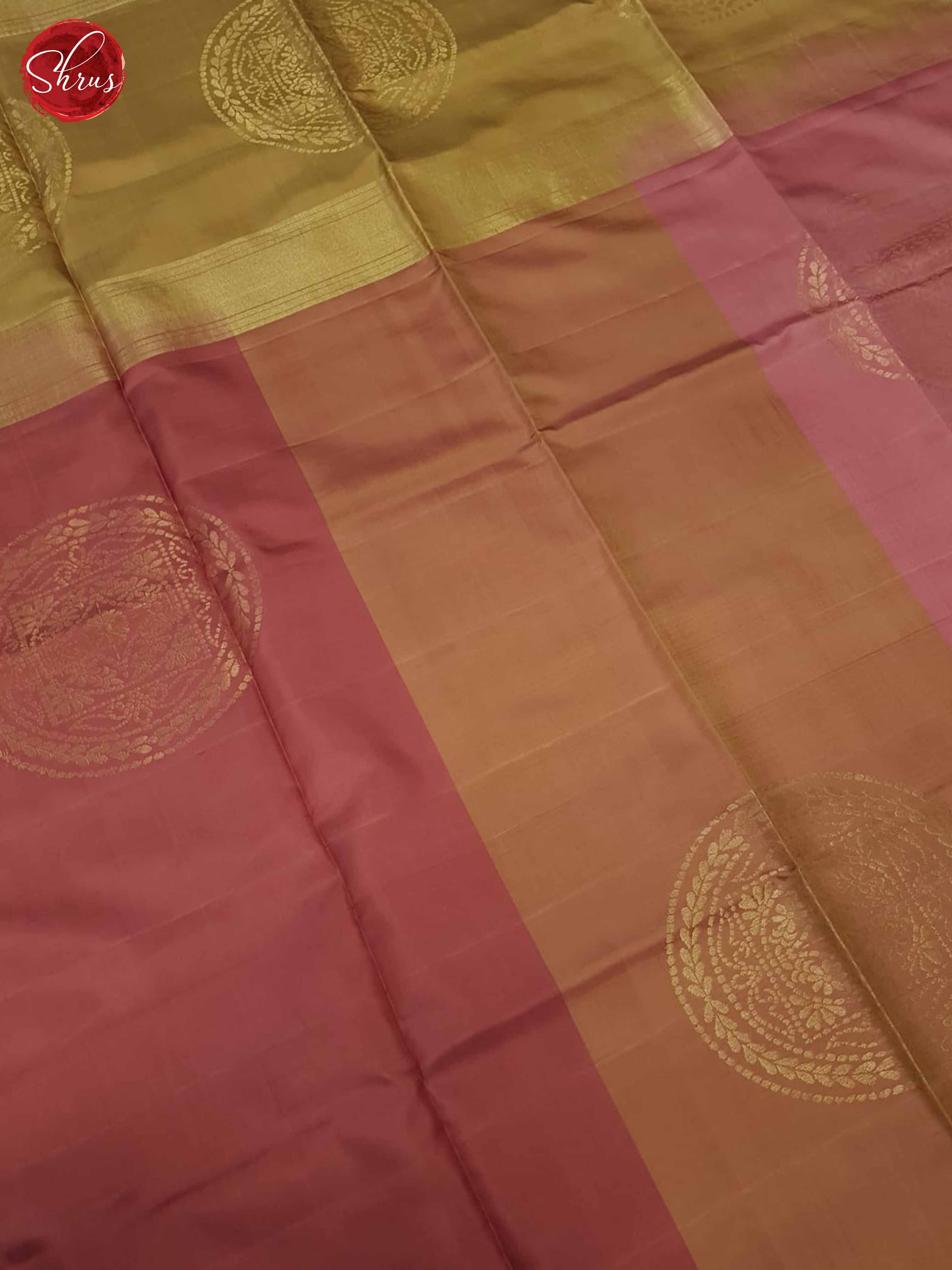 Dusty pink and beige - Soft Silk Saree - Shop on ShrusEternity.com