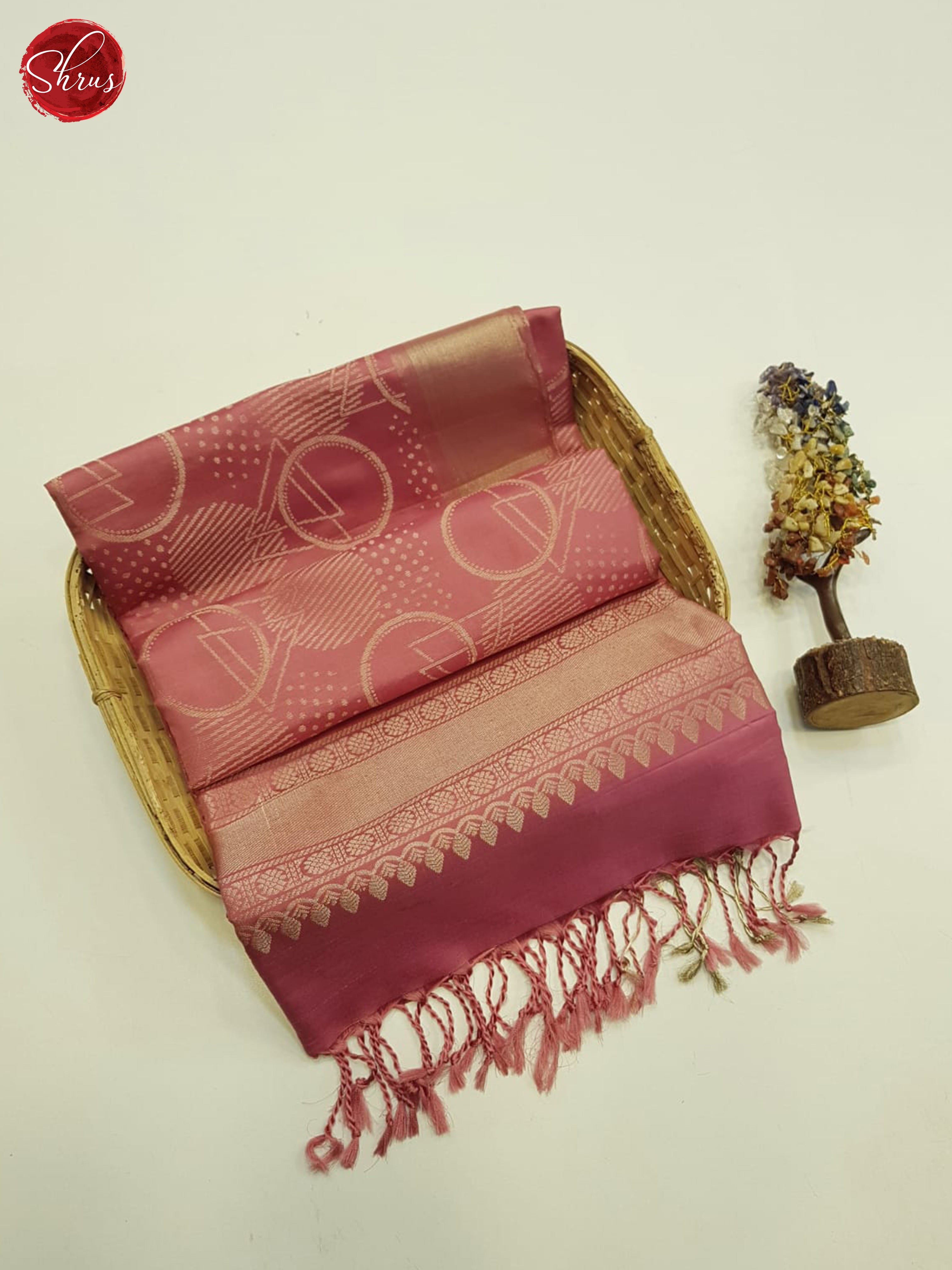 Pink(Single tone)-Soft silk saree - Shop on ShrusEternity.com