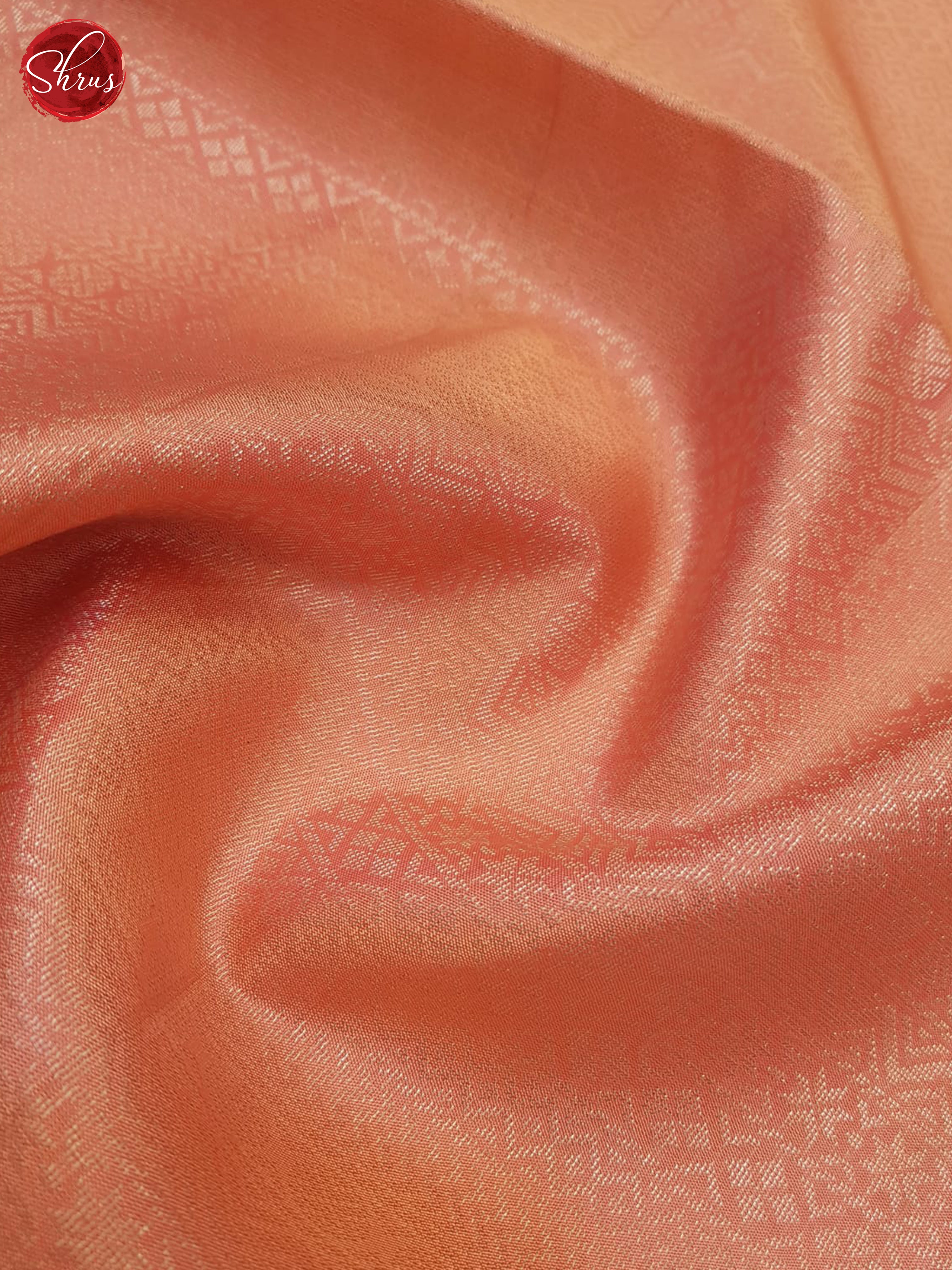 Peachish Pink And Maroon-Soft Silk saree - Shop on ShrusEternity.com