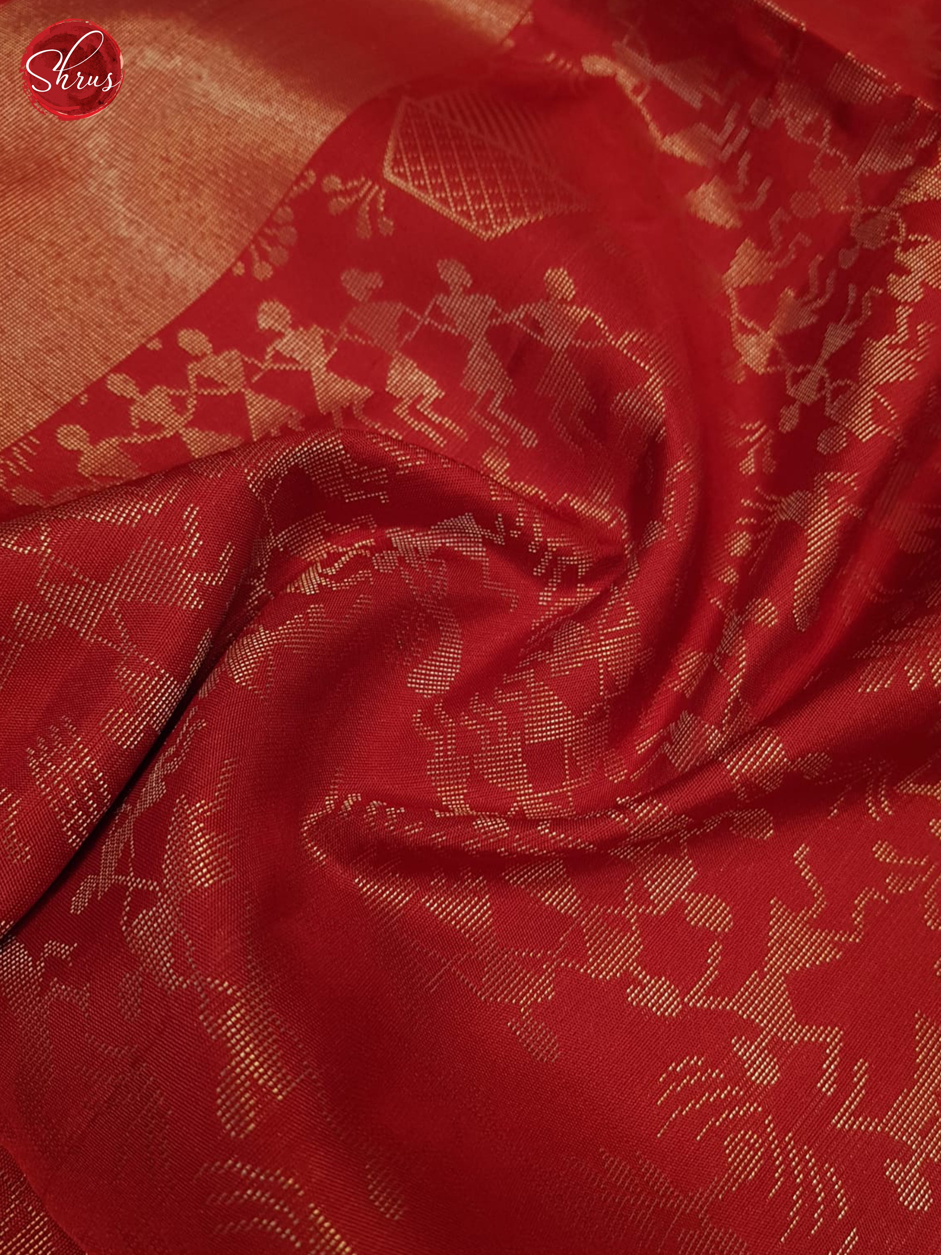 Red(single tone)-Soft Silk Saree - Shop on ShrusEternity.com