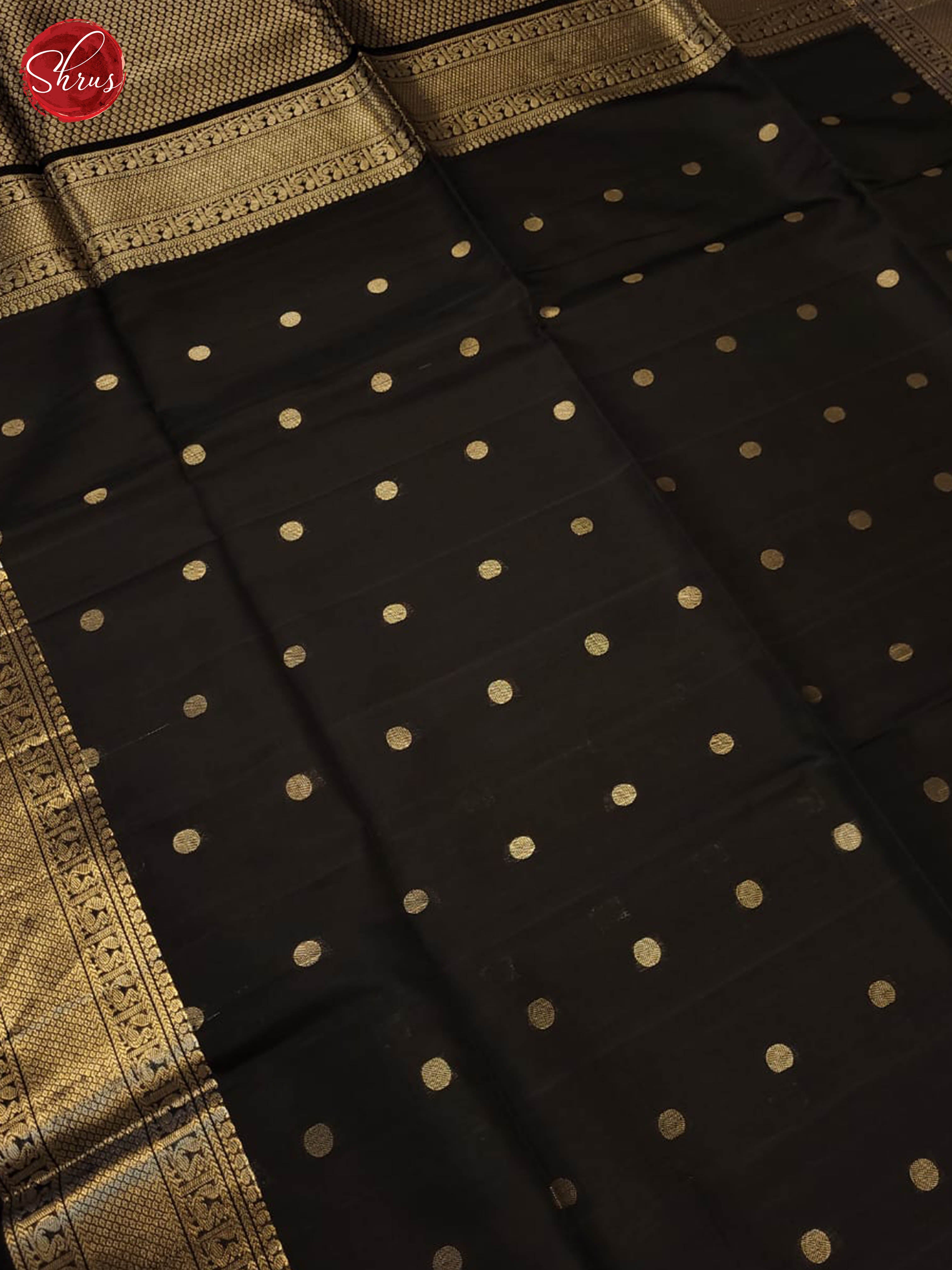 Black(singe tone)-Soft silk saree - Shop on ShrusEternity.com