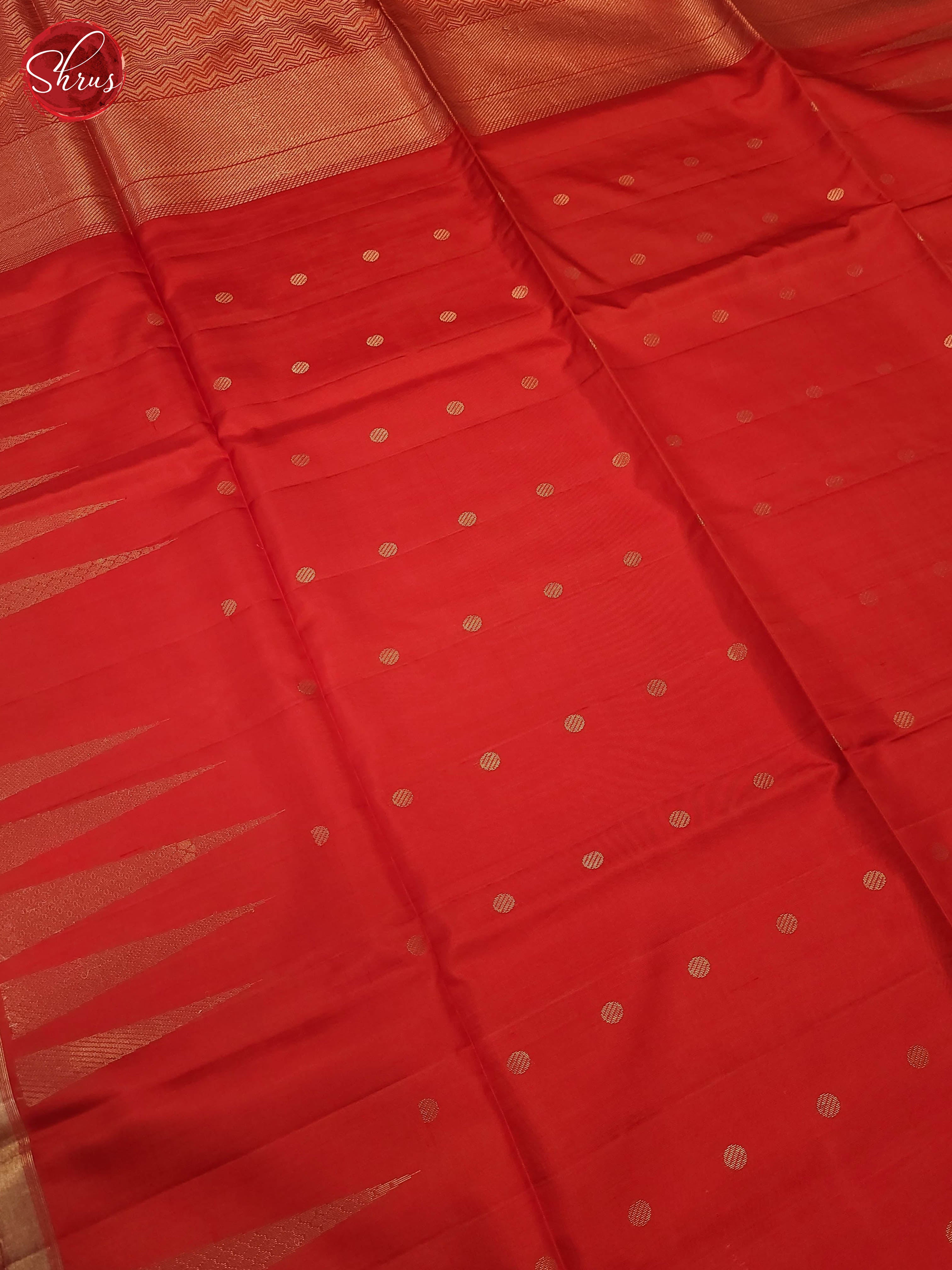 Red(Single Tone)- Soft Silk Saree - Shop on ShrusEternity.com