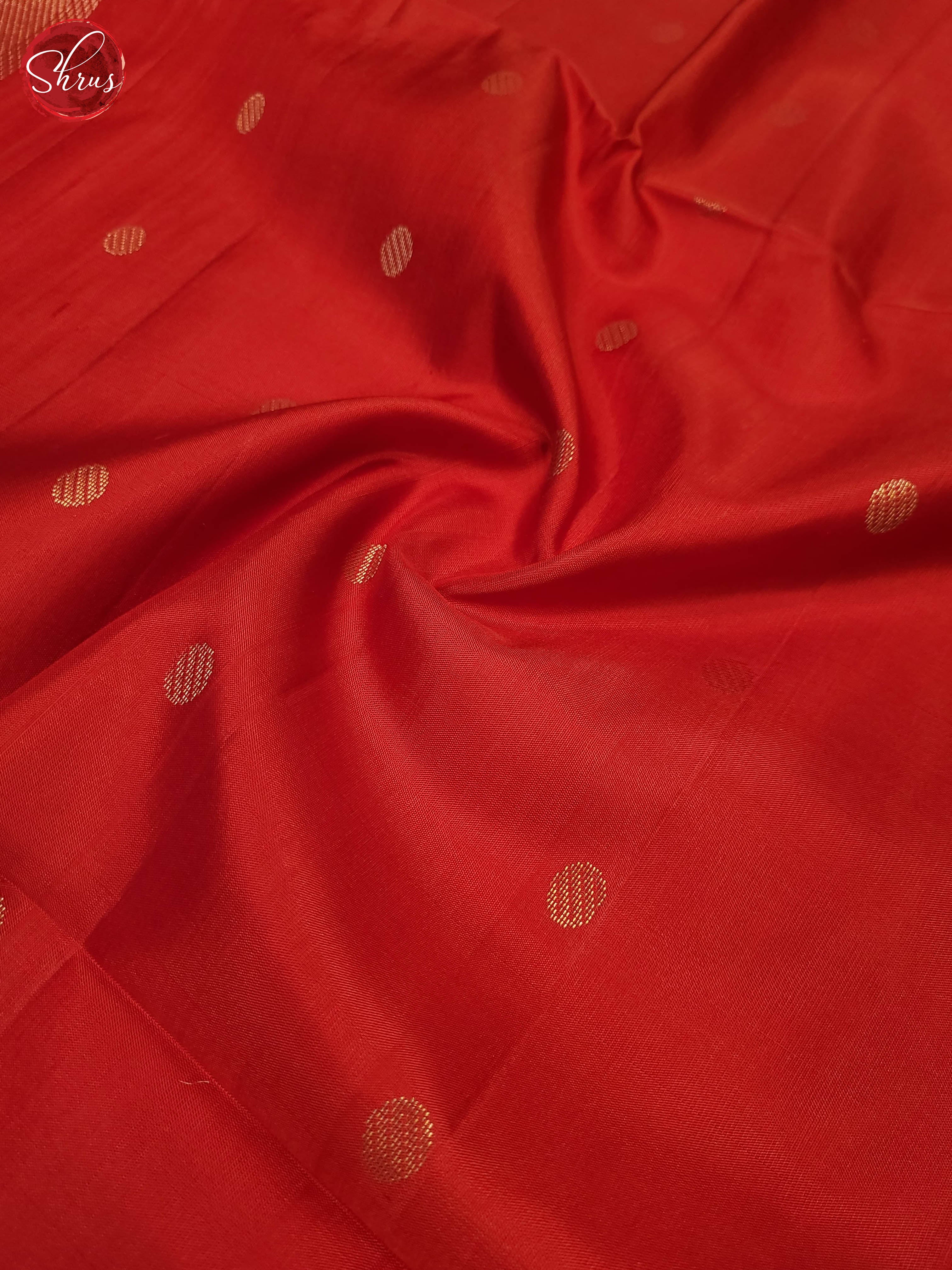 Red(Single Tone)- Soft Silk Saree - Shop on ShrusEternity.com