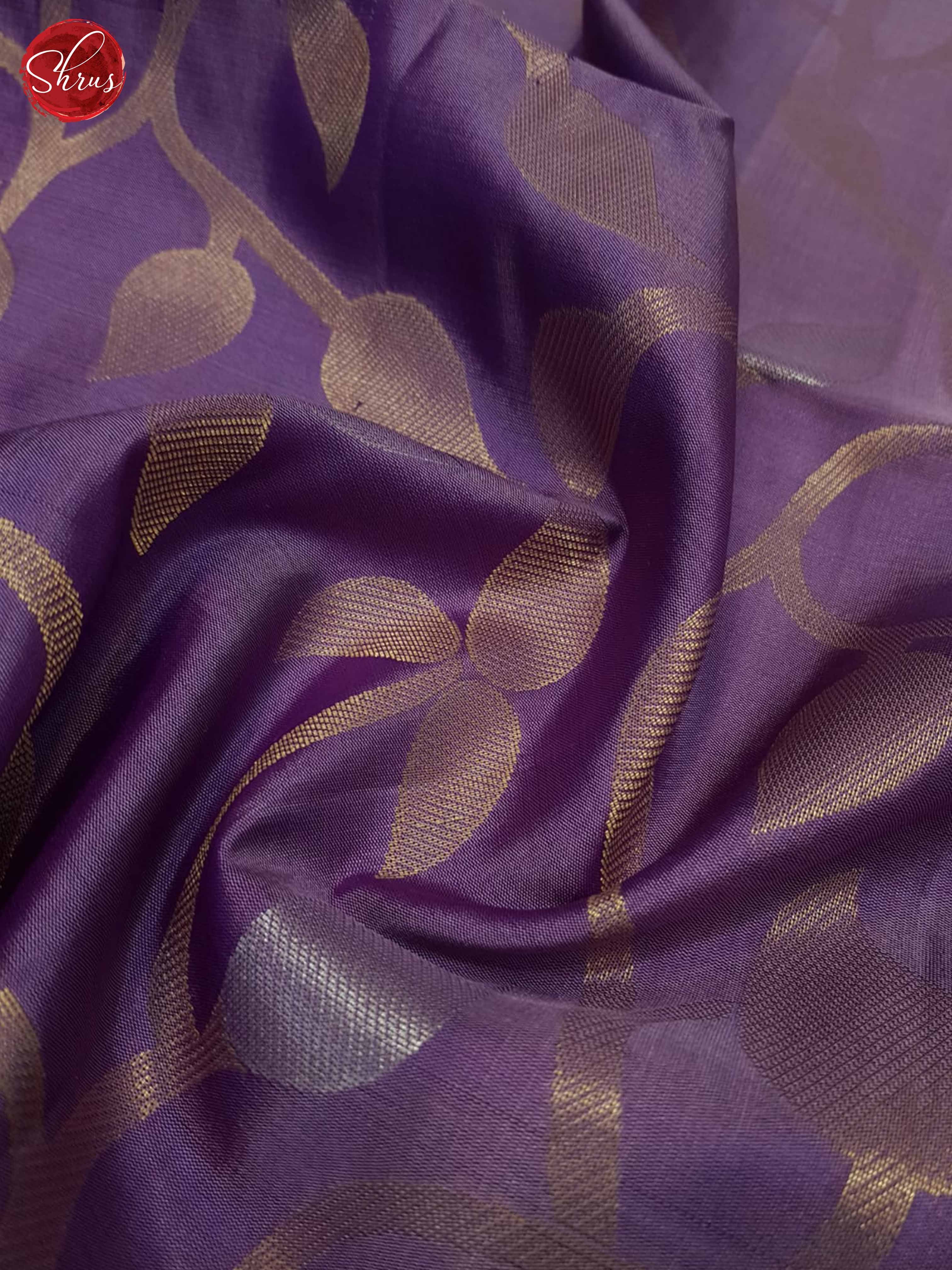 Lavender and Dusty Wine - Soft Silk Saree - Shop on ShrusEternity.com