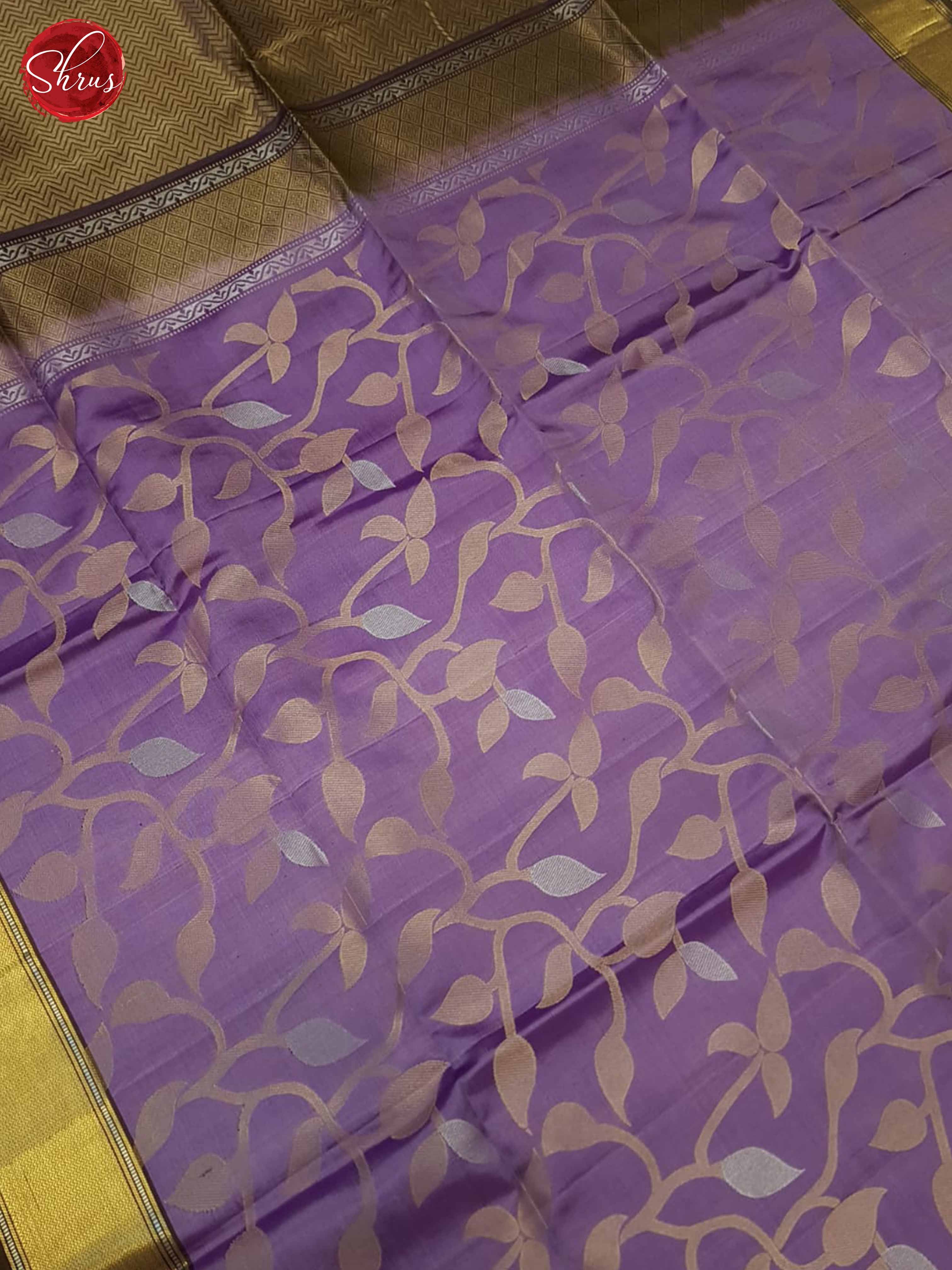 Lavender and Dusty Wine - Soft Silk Saree - Shop on ShrusEternity.com