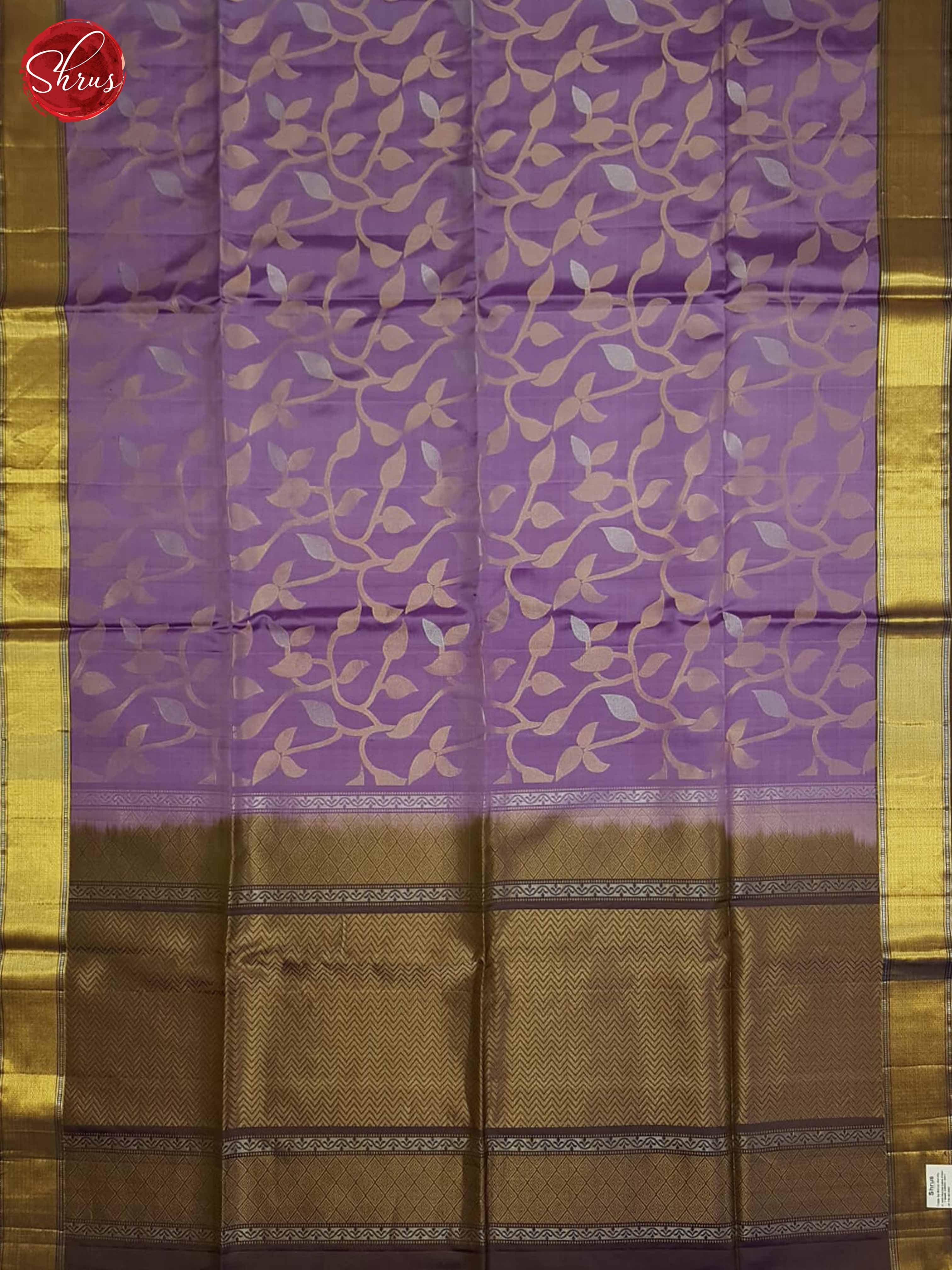 Lavender and Dusty Wine - Soft Silk Saree - Shop on ShrusEternity.com