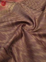 beige and peach-Soft Silk saree - Shop on ShrusEternity.com