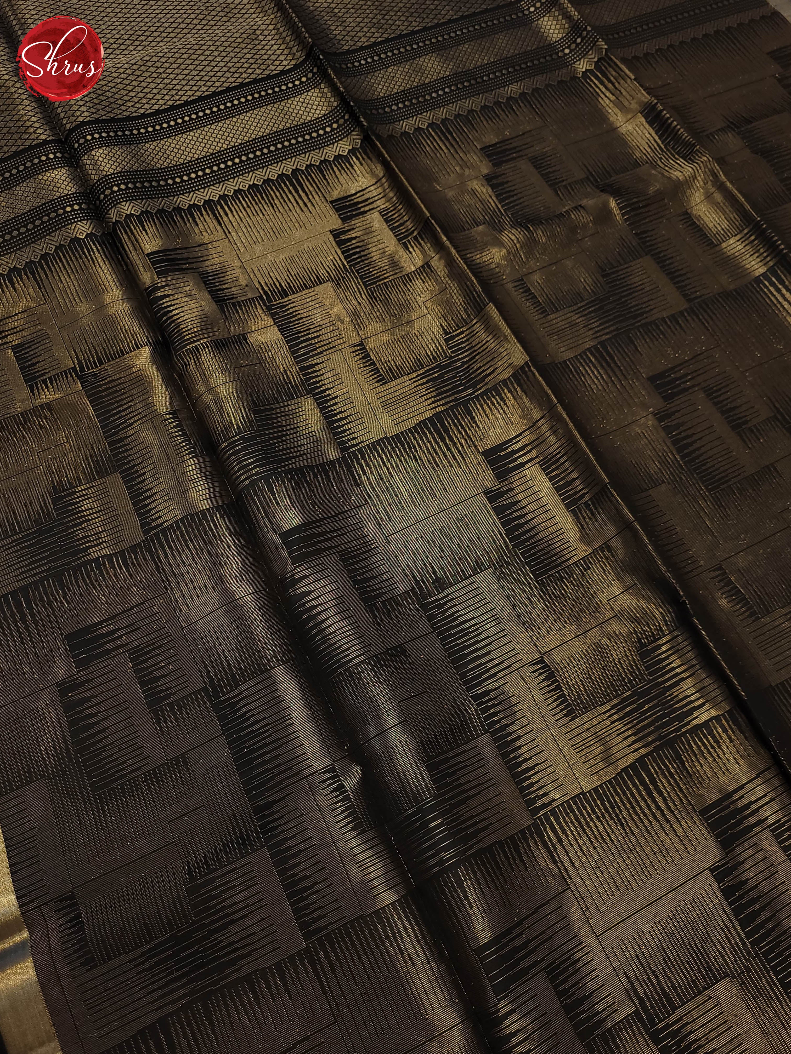 Black(single tone)- Soft silk saree - Shop on ShrusEternity.com