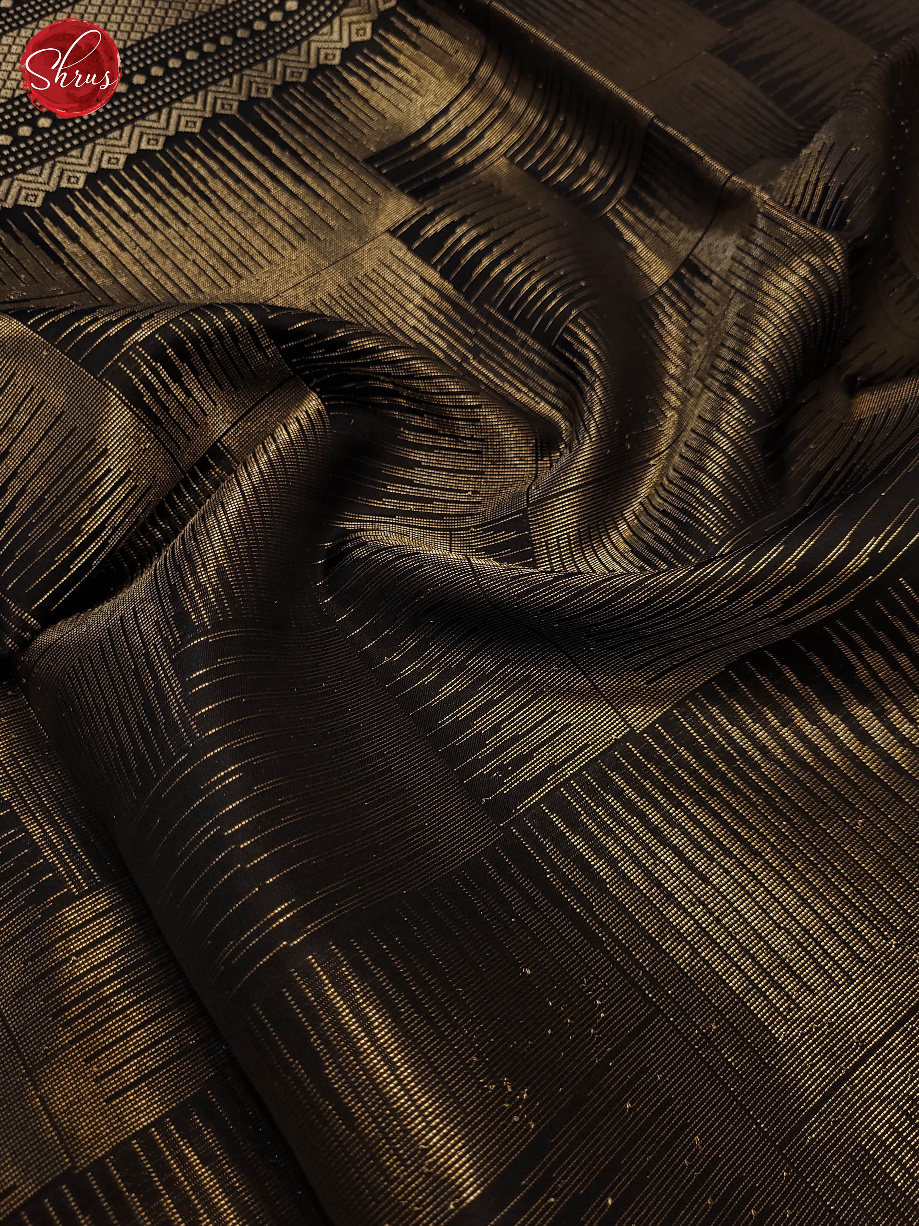 Black(single tone)- Soft silk saree - Shop on ShrusEternity.com