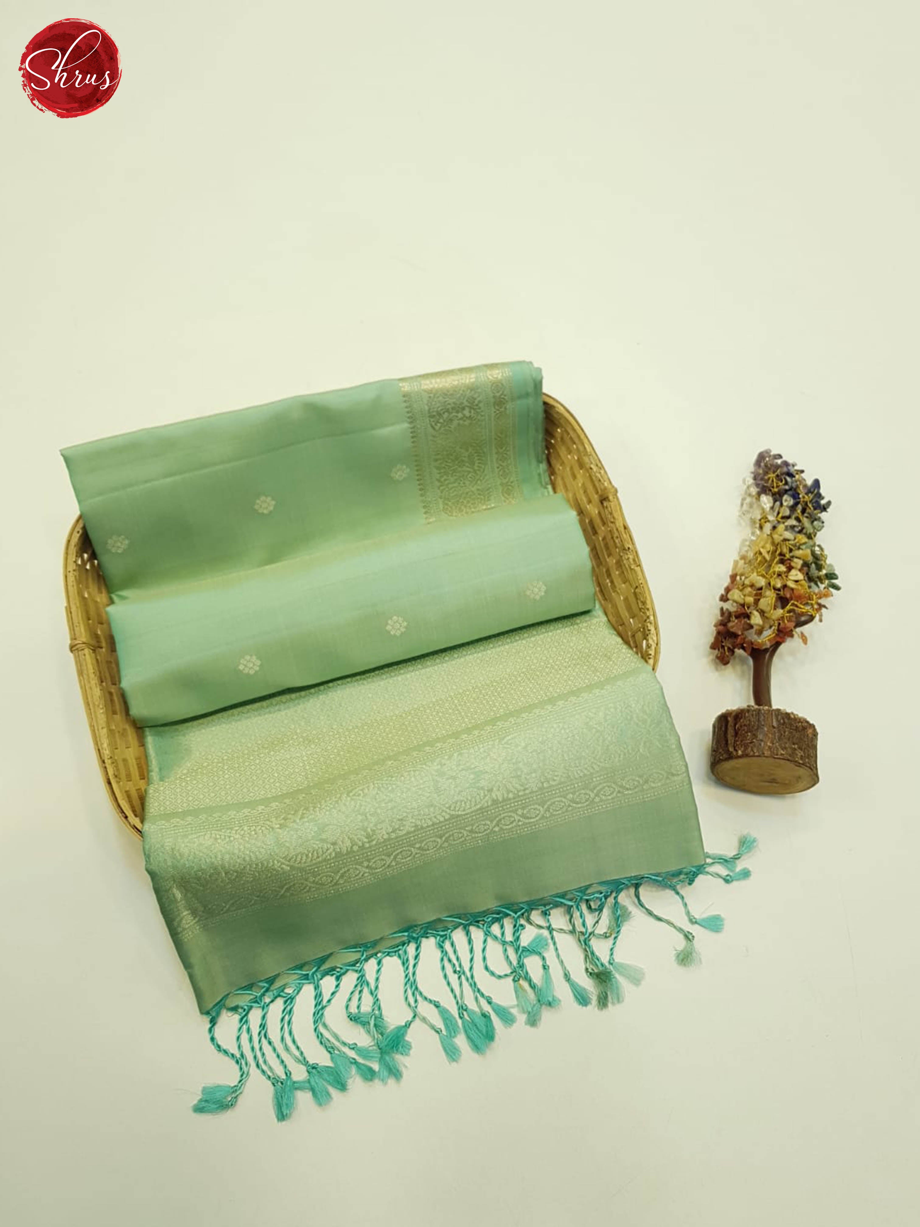 Green(single tone)-Soft silk saree - Shop on ShrusEternity.com