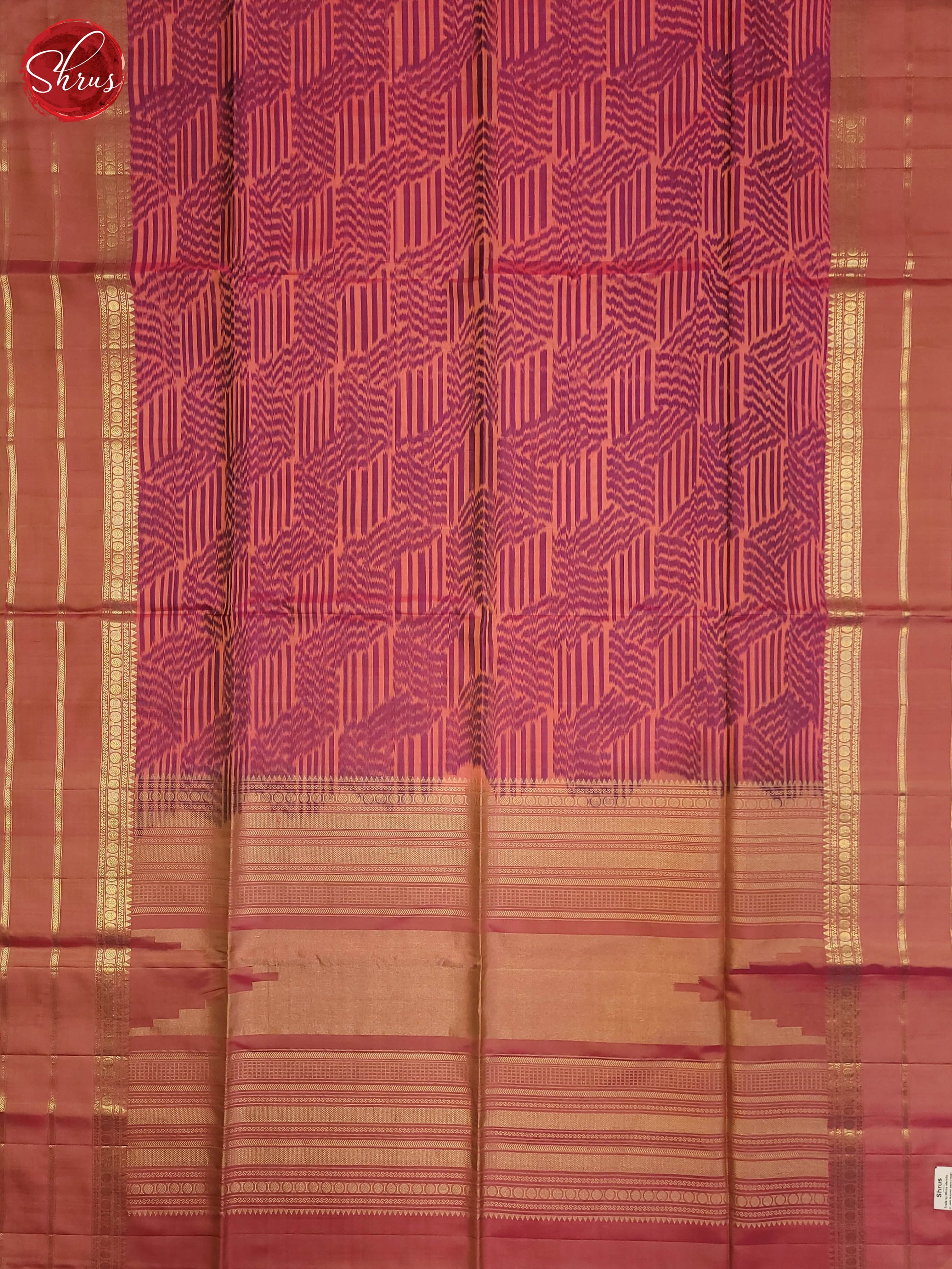 Peachish pink and peach - Soft Silk saree - Shop on ShrusEternity.com