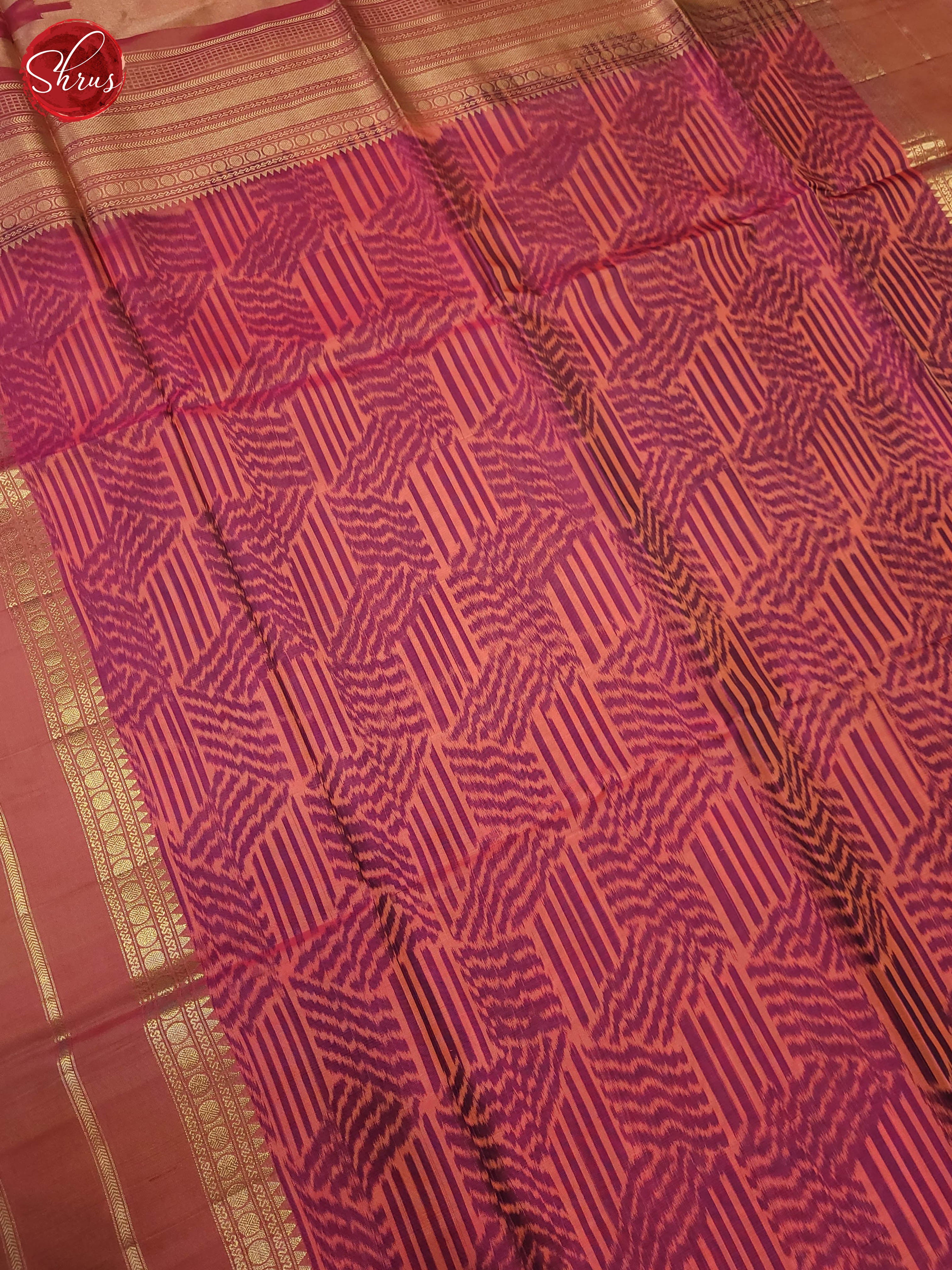 Peachish pink and peach - Soft Silk saree - Shop on ShrusEternity.com