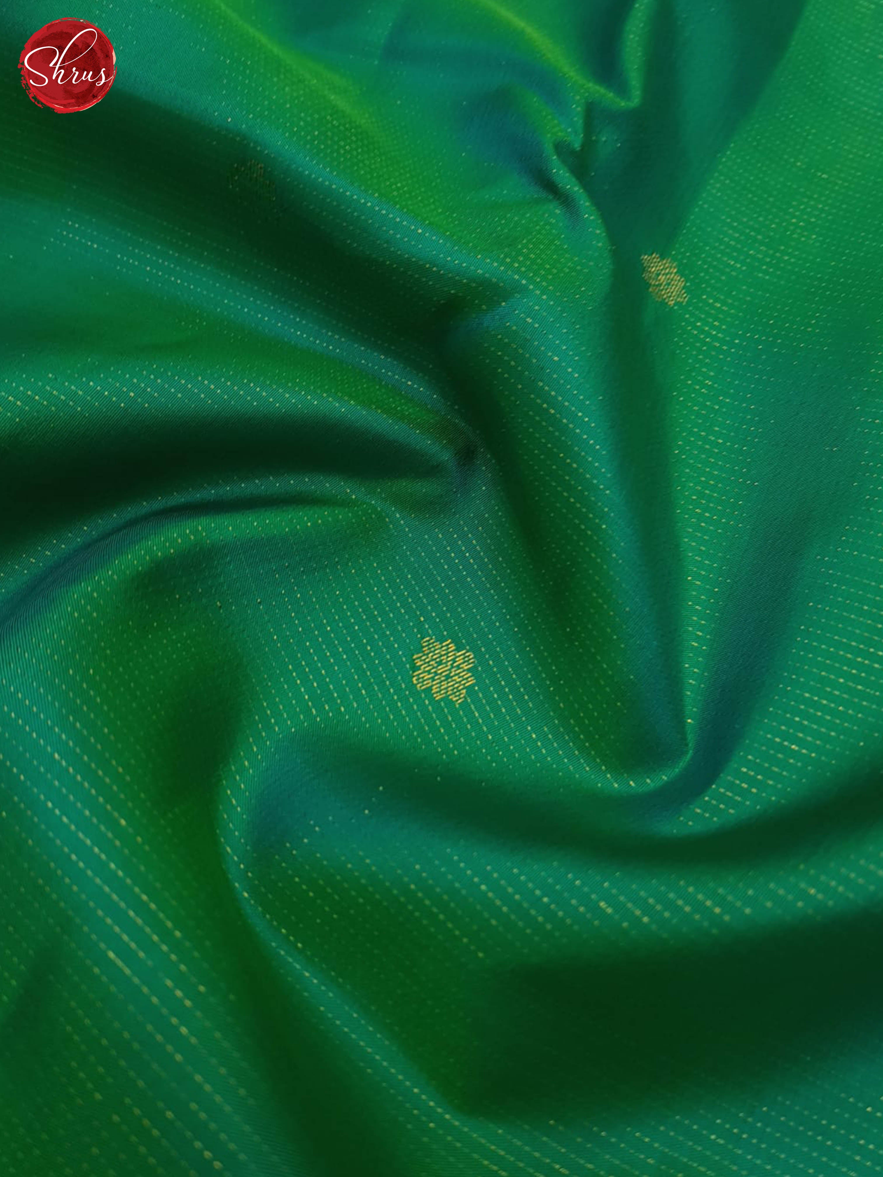 Green And Pink-Kanchipuram Silk Saree - Shop on ShrusEternity.com