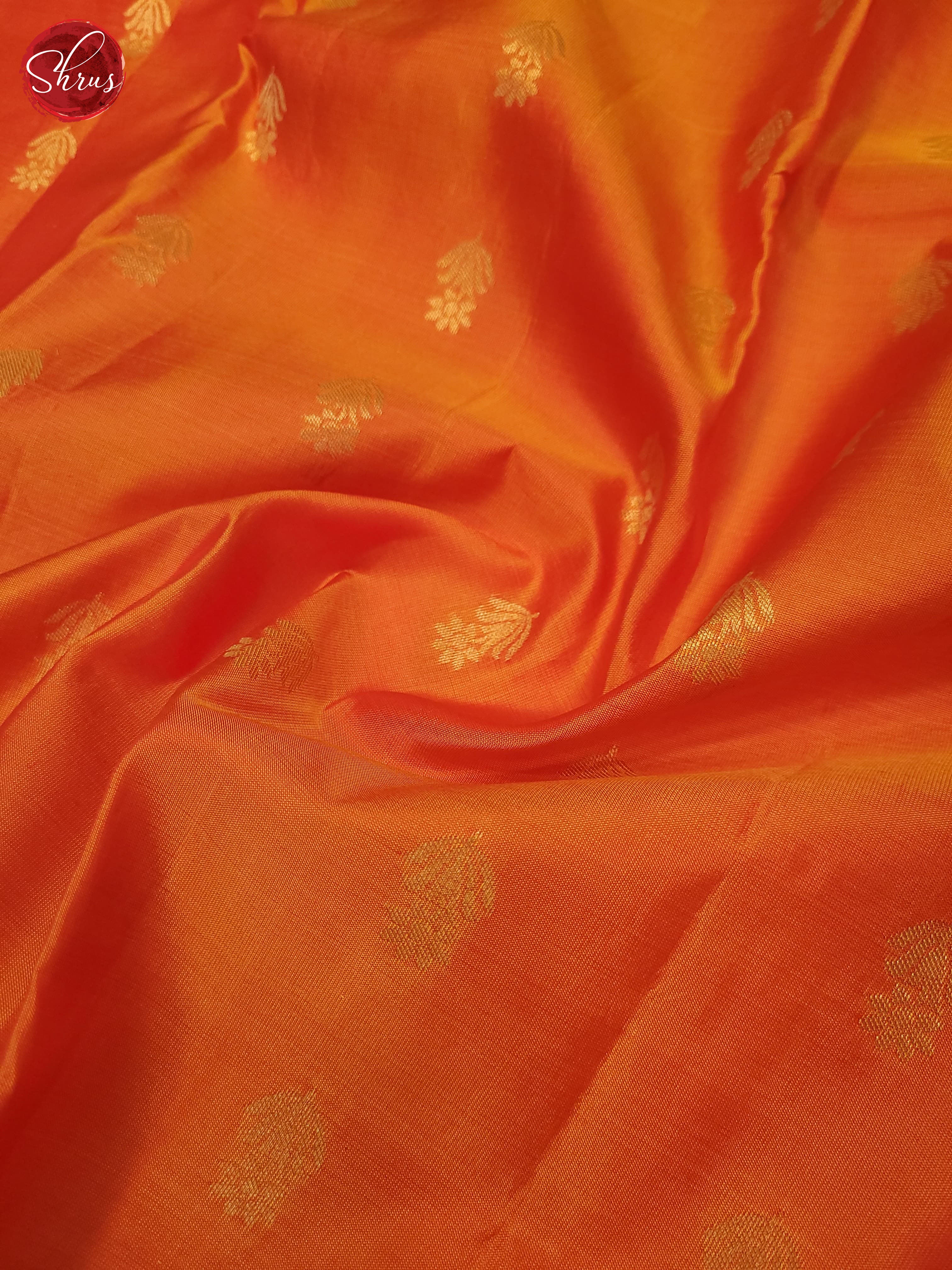 Orange and pink-Kanchipiram Silk Saree - Shop on ShrusEternity.com