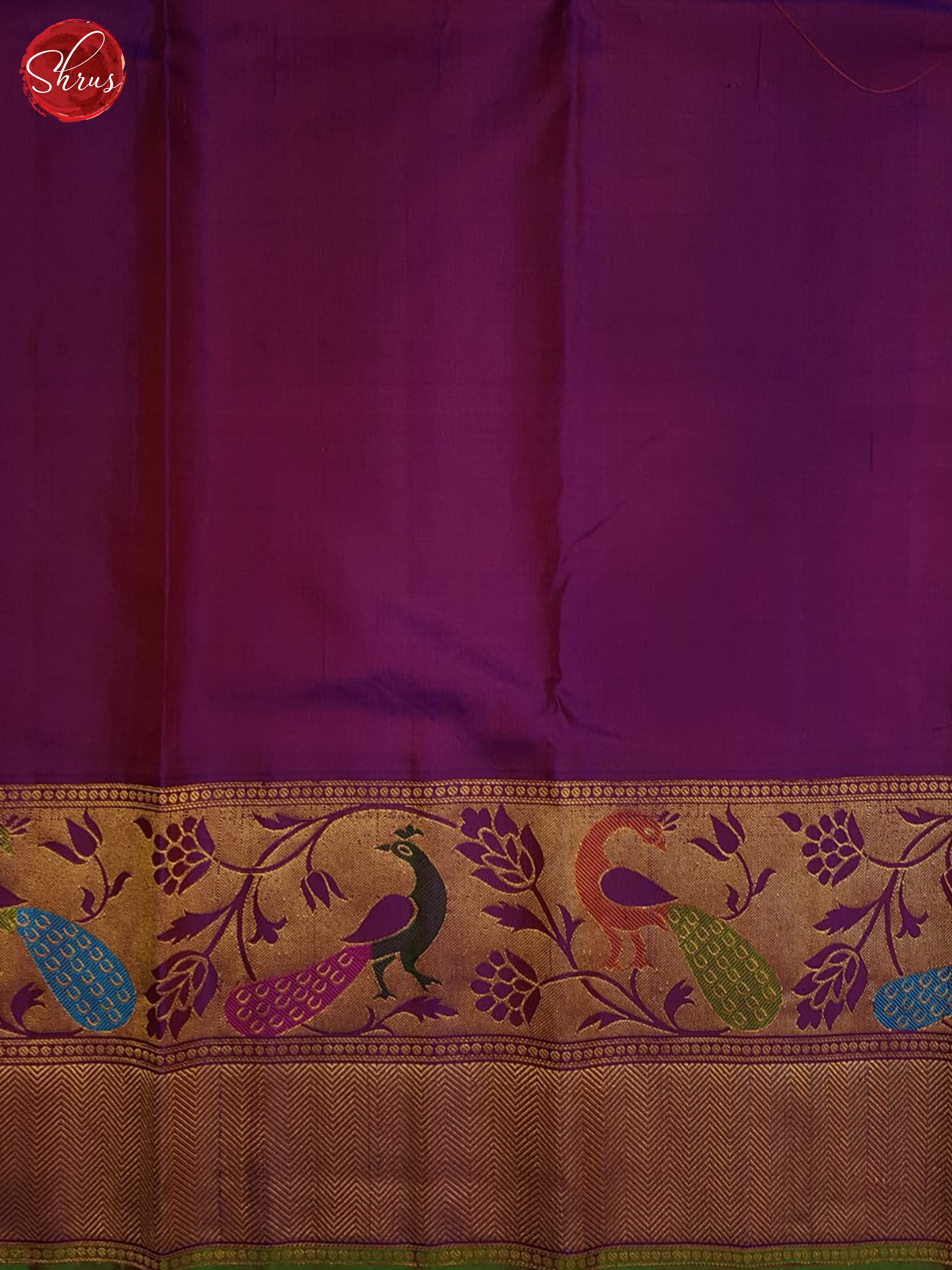 Red And Wine-Gadwal Silk saree - Shop on ShrusEternity.com