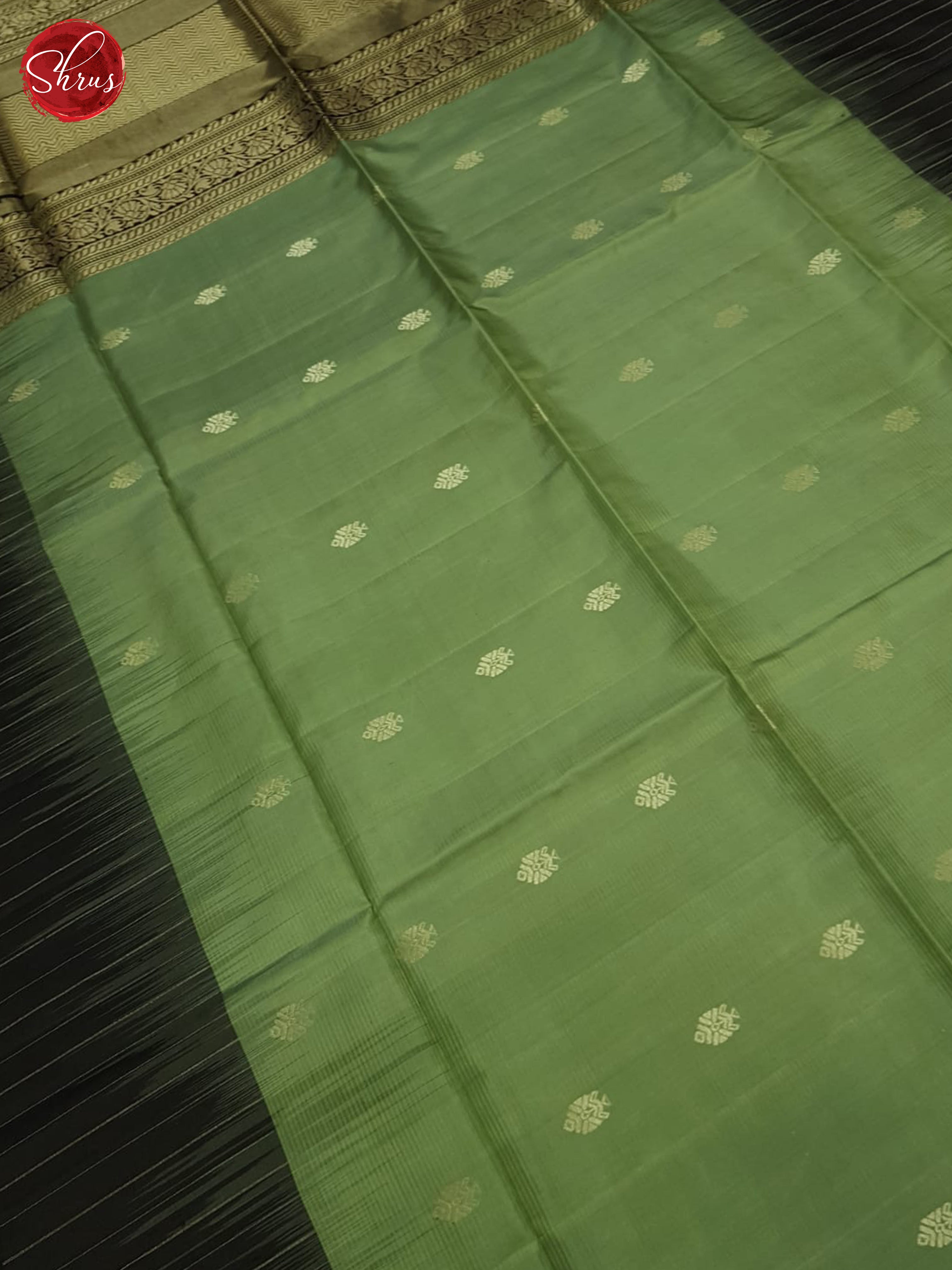 Green and Black - Soft Silk Saree - Shop on ShrusEternity.com