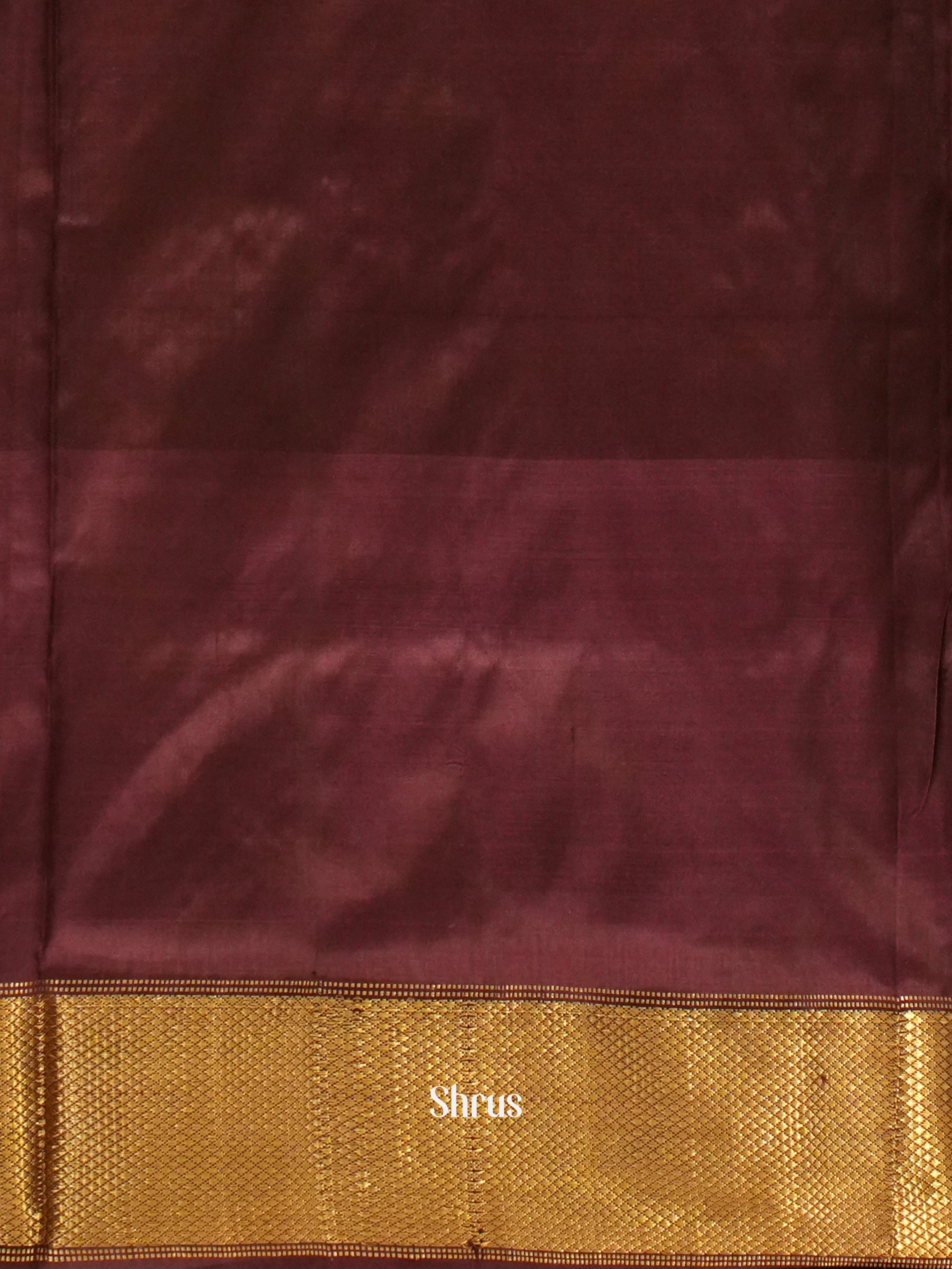 Red and Brown-Ikkat Silk Saree - Shop on ShrusEternity.com