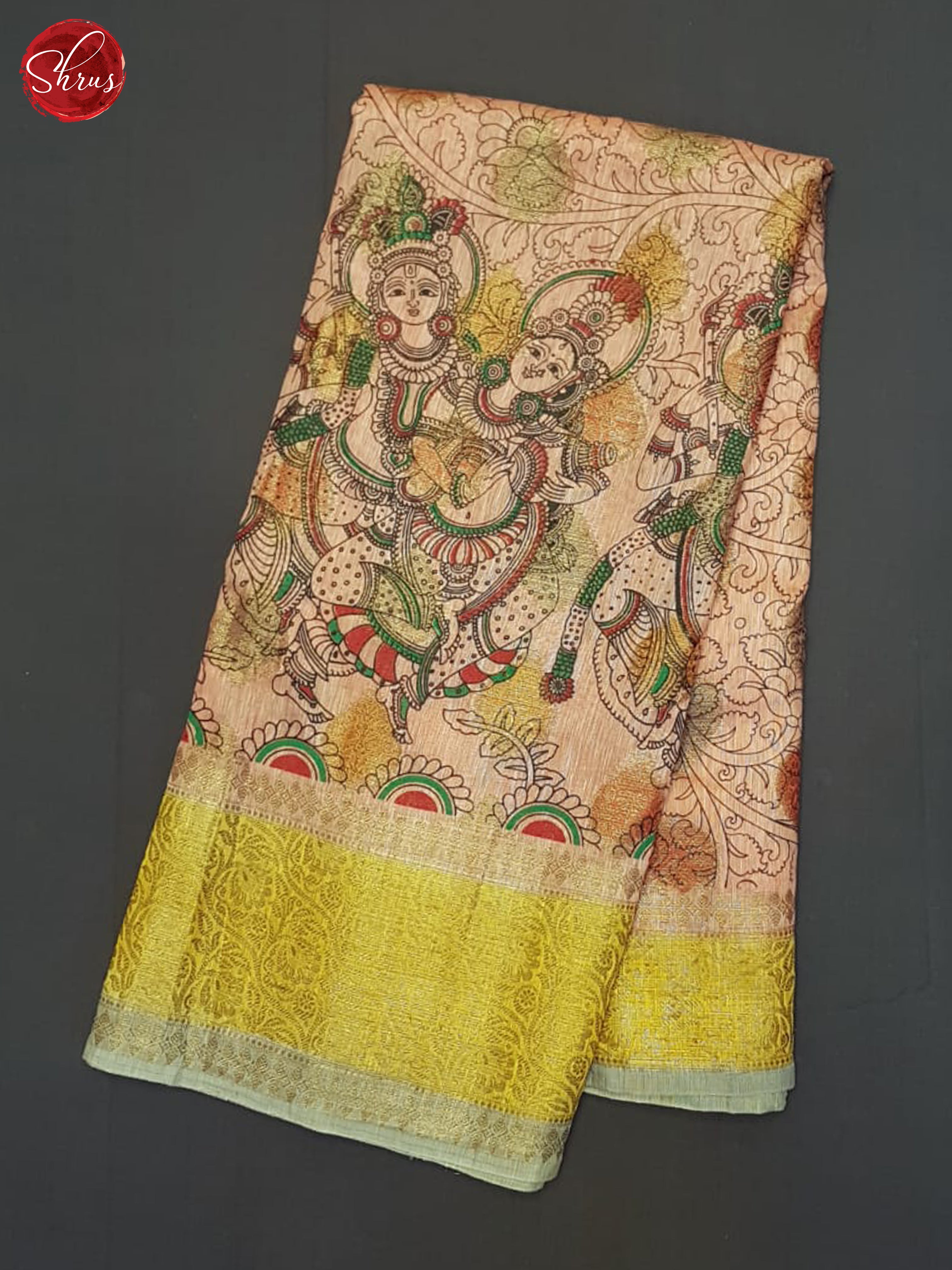 Pink & Grey - Muslin Silk with zari woven floral motifs on the body & zari Border - Shop on ShrusEternity.com