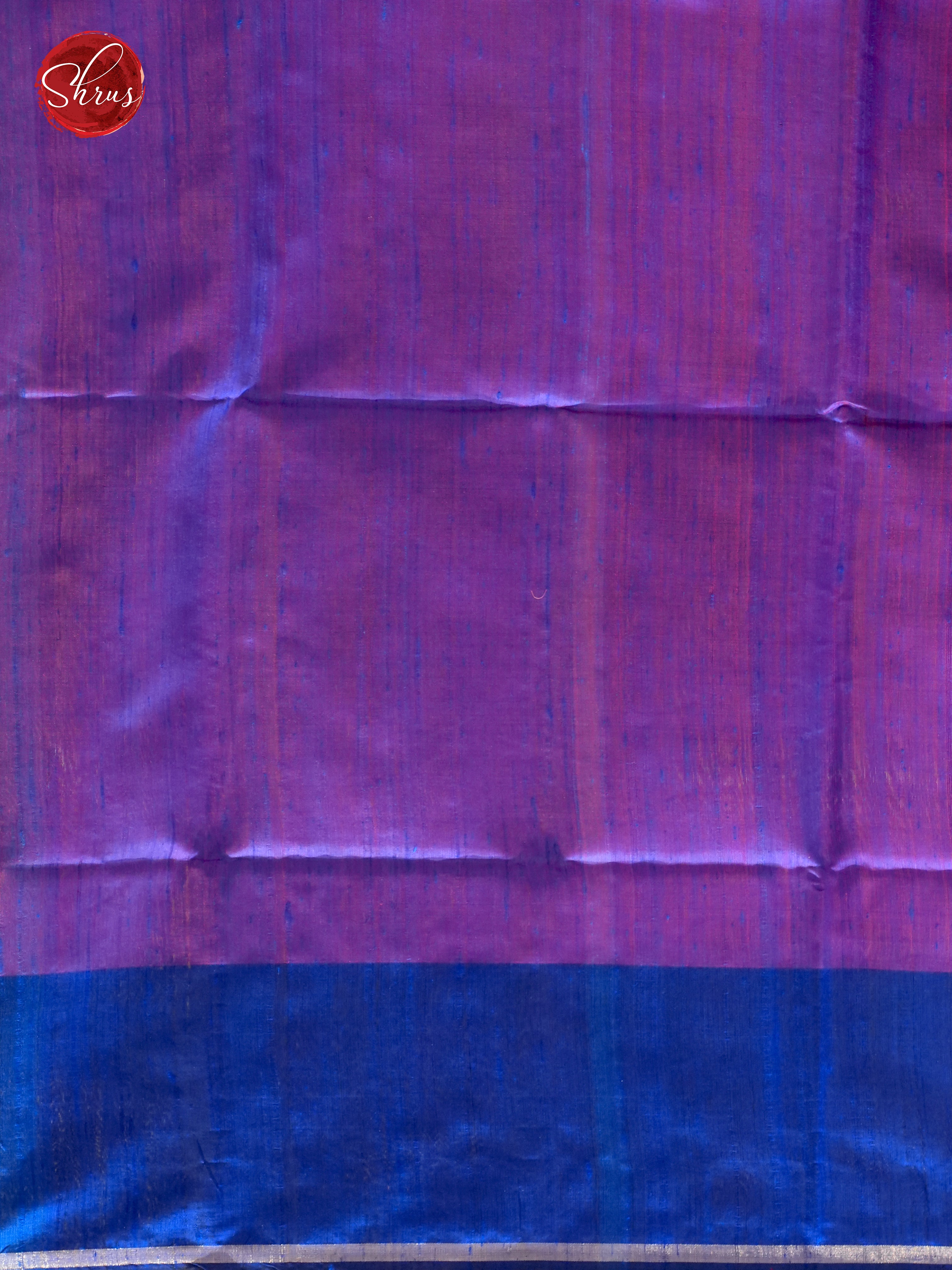 Pink & Blue - Raw Silk with zari buttas on the body & contrast Zari border