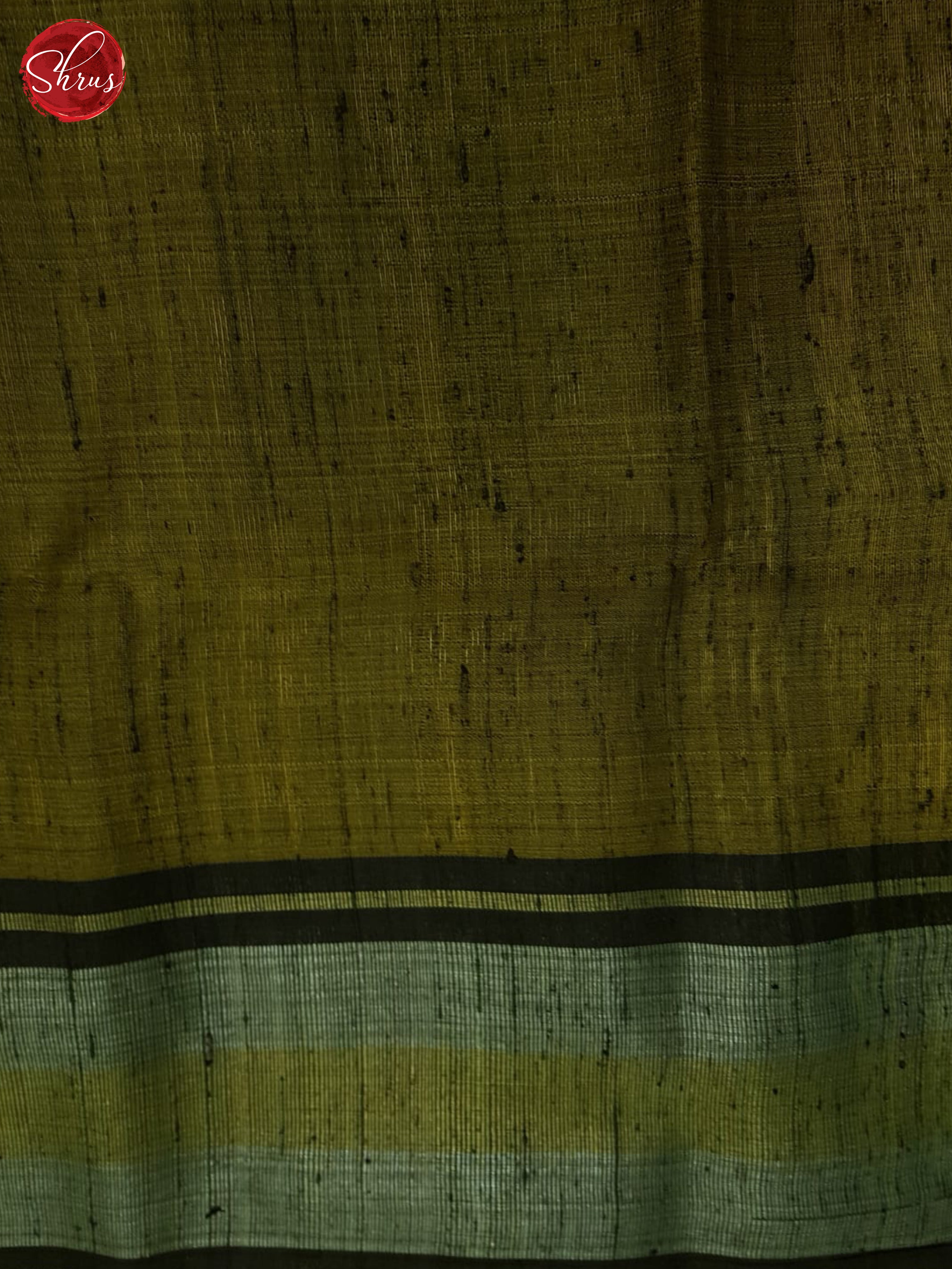 Yellow And Green-Raw silk saree - Shop on ShrusEternity.com