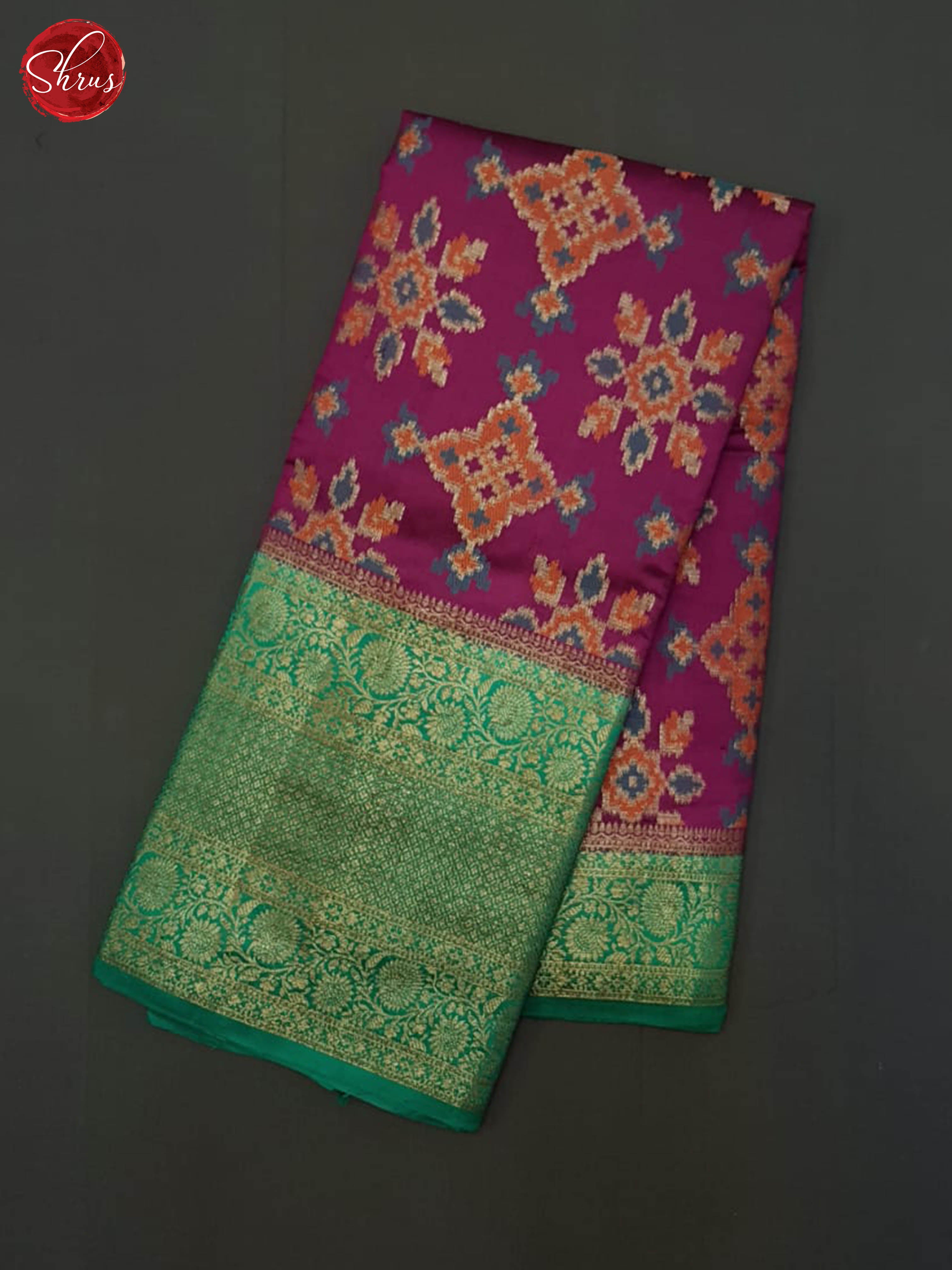 Majenta Pink And Green- Tussar Silk Saree - Shop on ShrusEternity.com