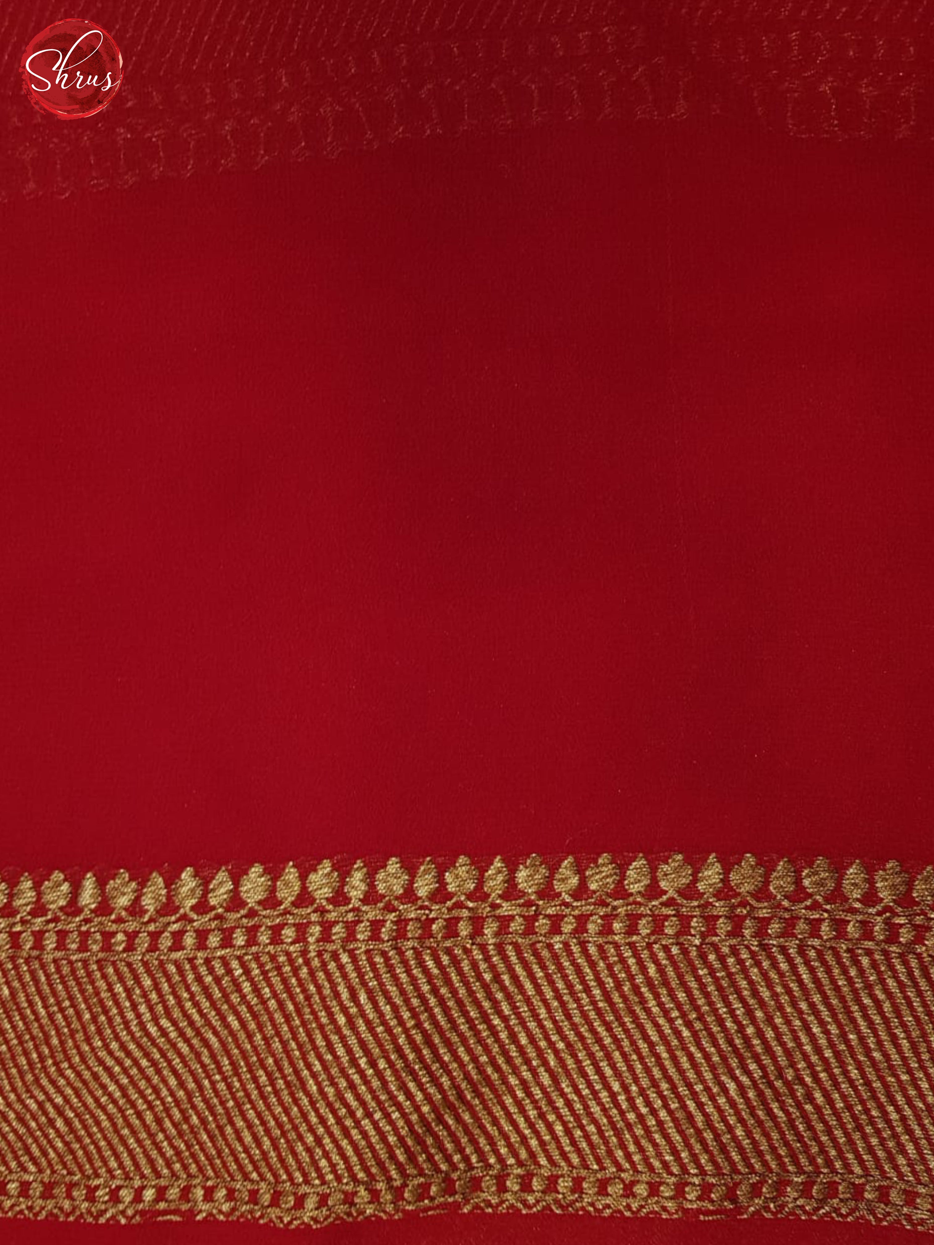 Green And red-Georgette Silk Saree - Shop on ShrusEternity.com