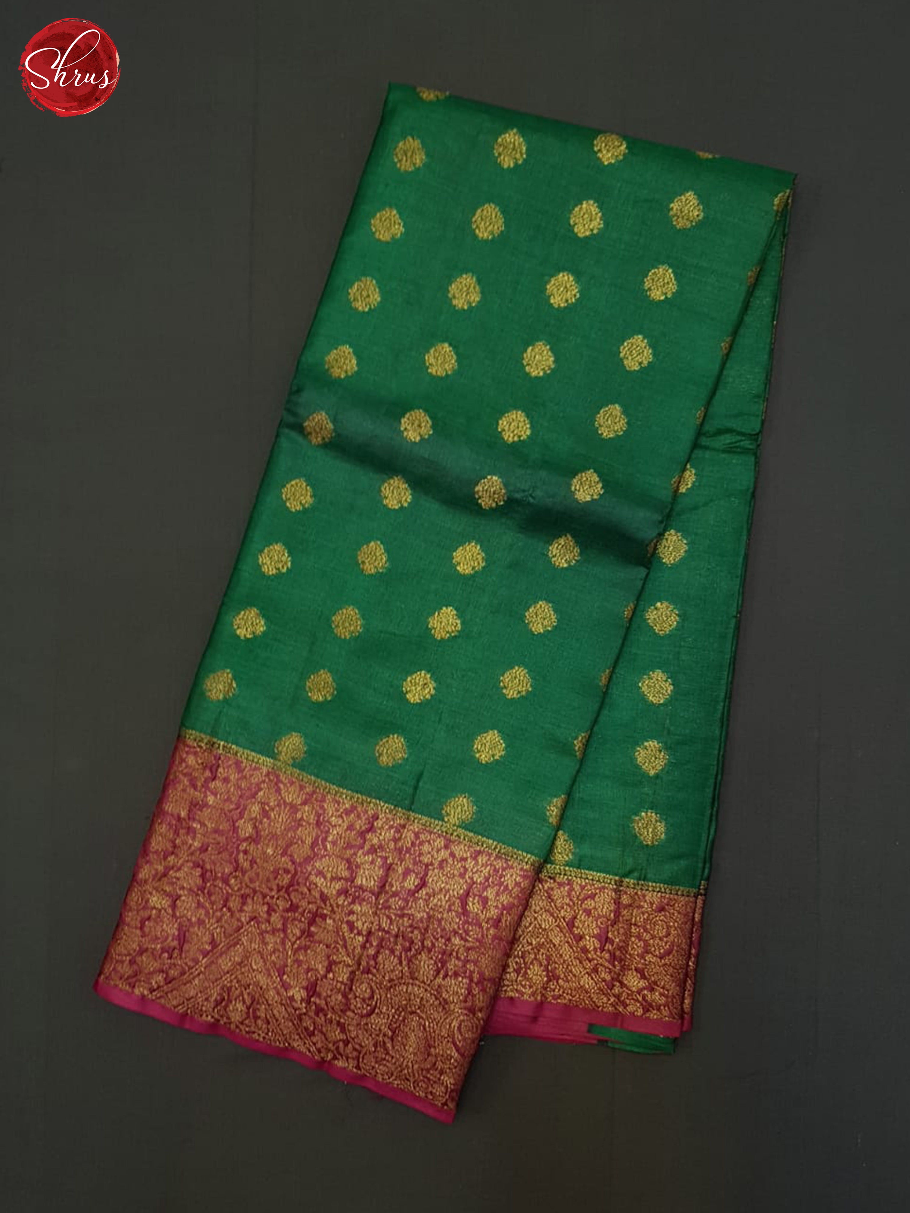 Green And Pink- tussar Saree - Shop on ShrusEternity.com