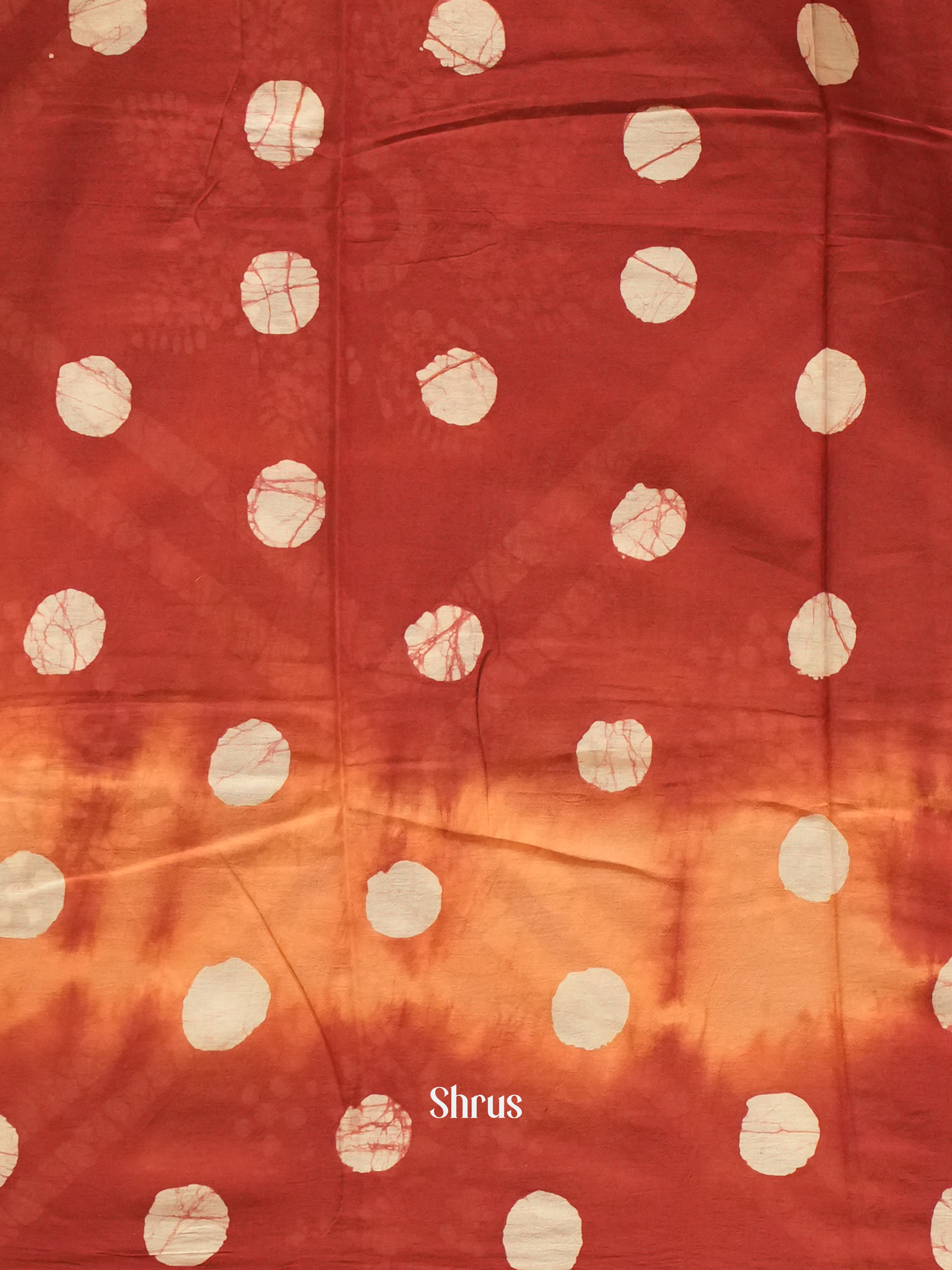 Orange & Brown - Jaipur cotton