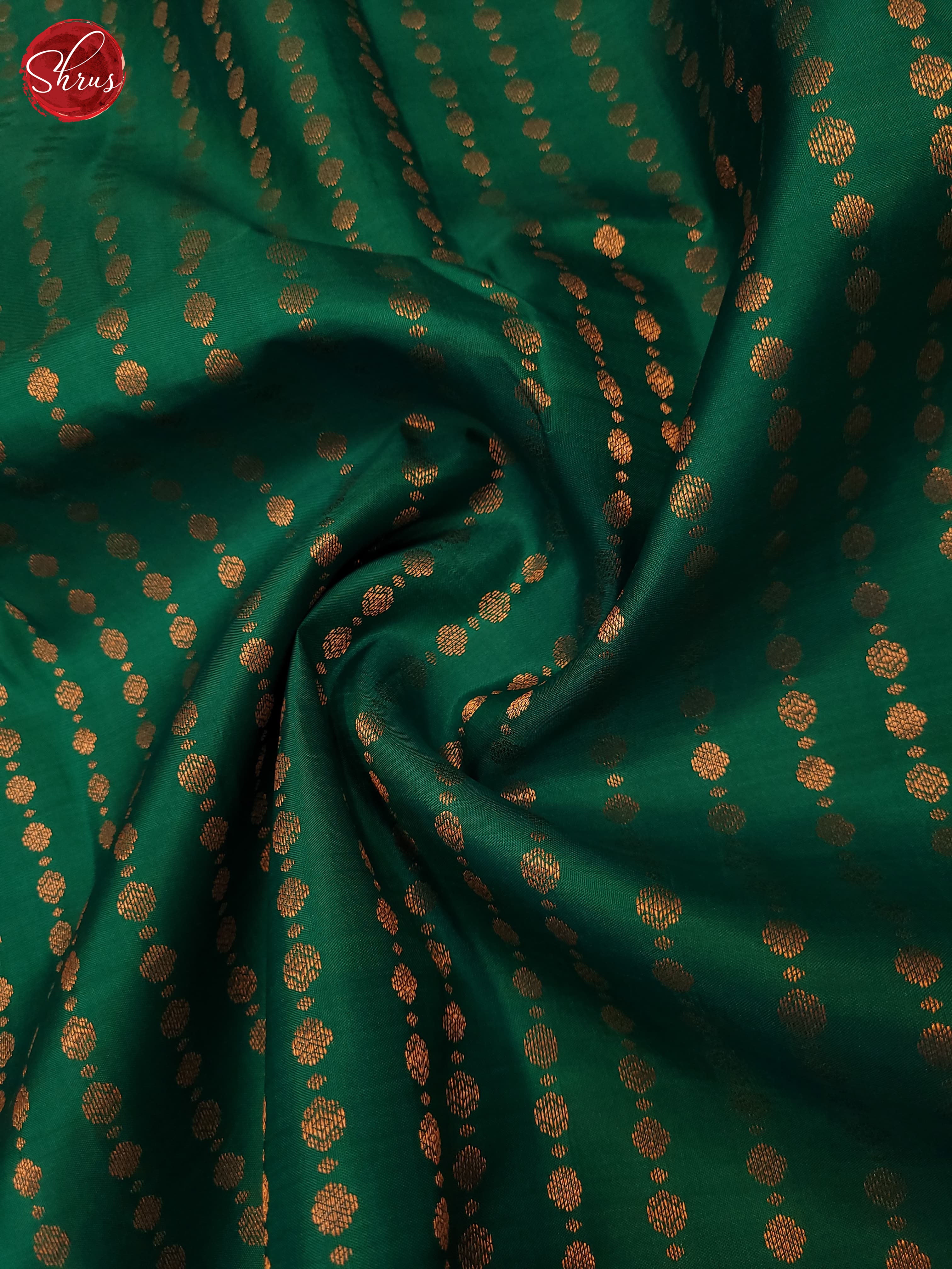 Green(Single tone)-Kanchipuram silk saree - Shop on ShrusEternity.com