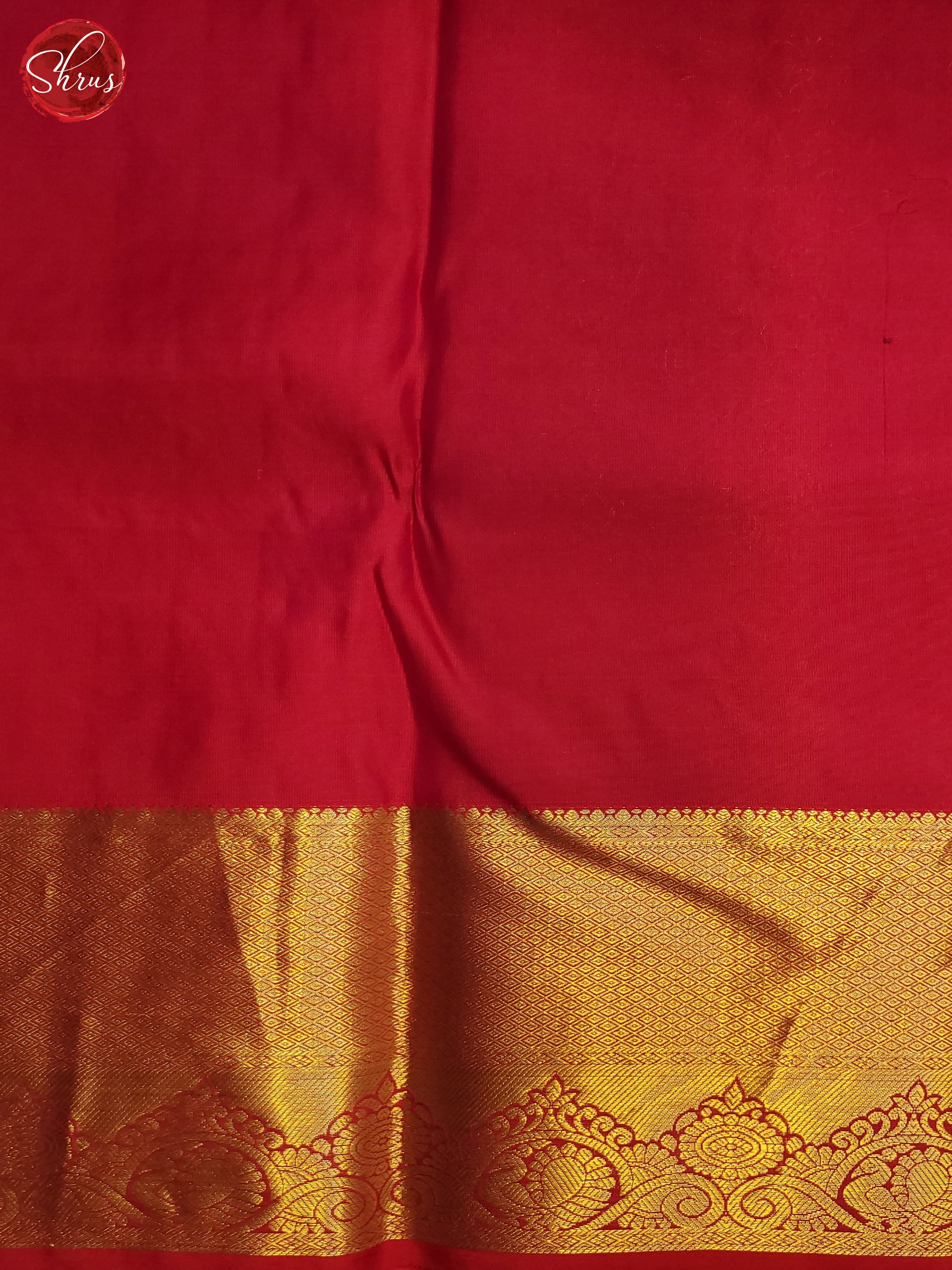 Red(single tone)-Kanchipuram Silk saree - Shop on ShrusEternity.com