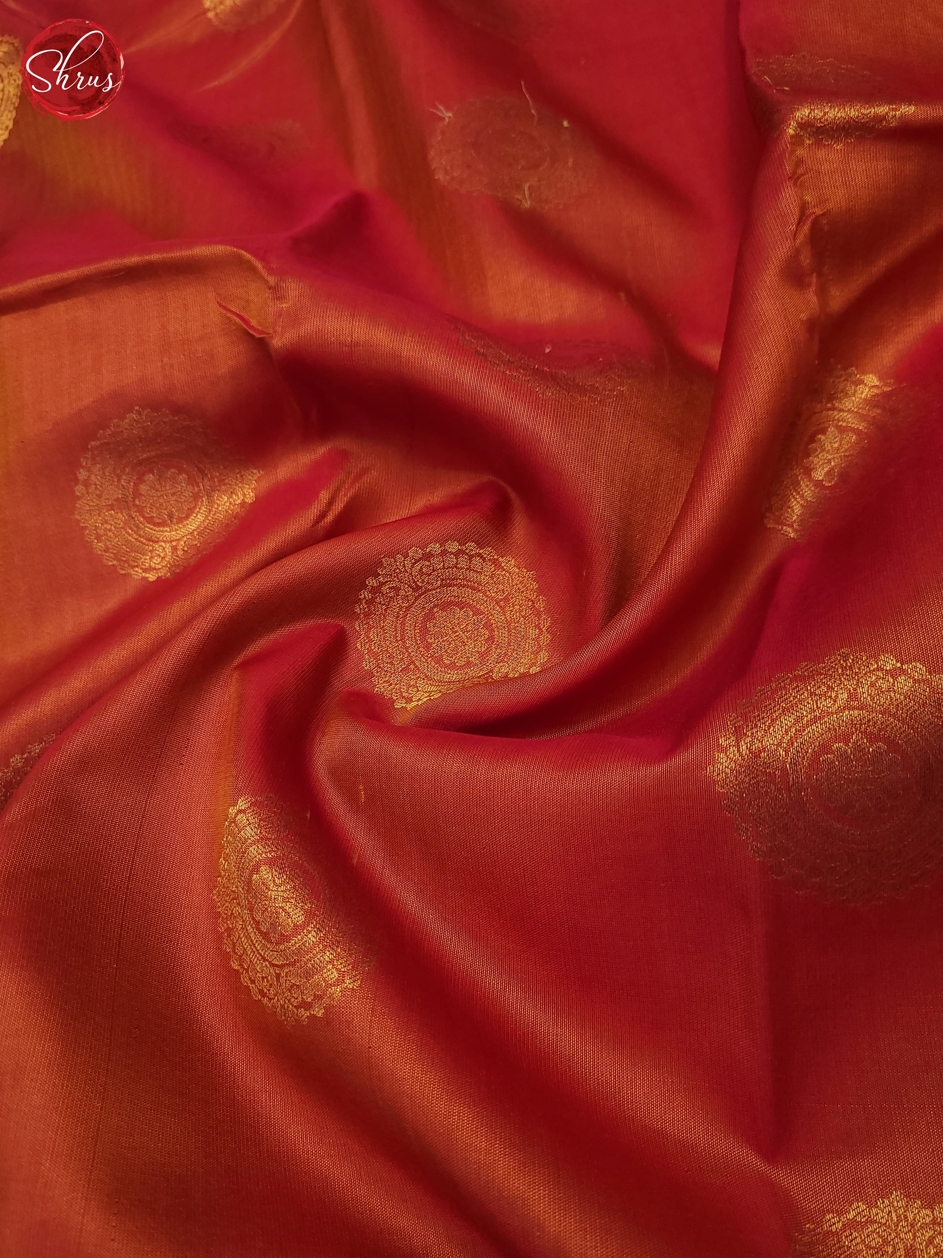 Red & Blue -Kanchipuram Silk Saree - Shop on ShrusEternity.com