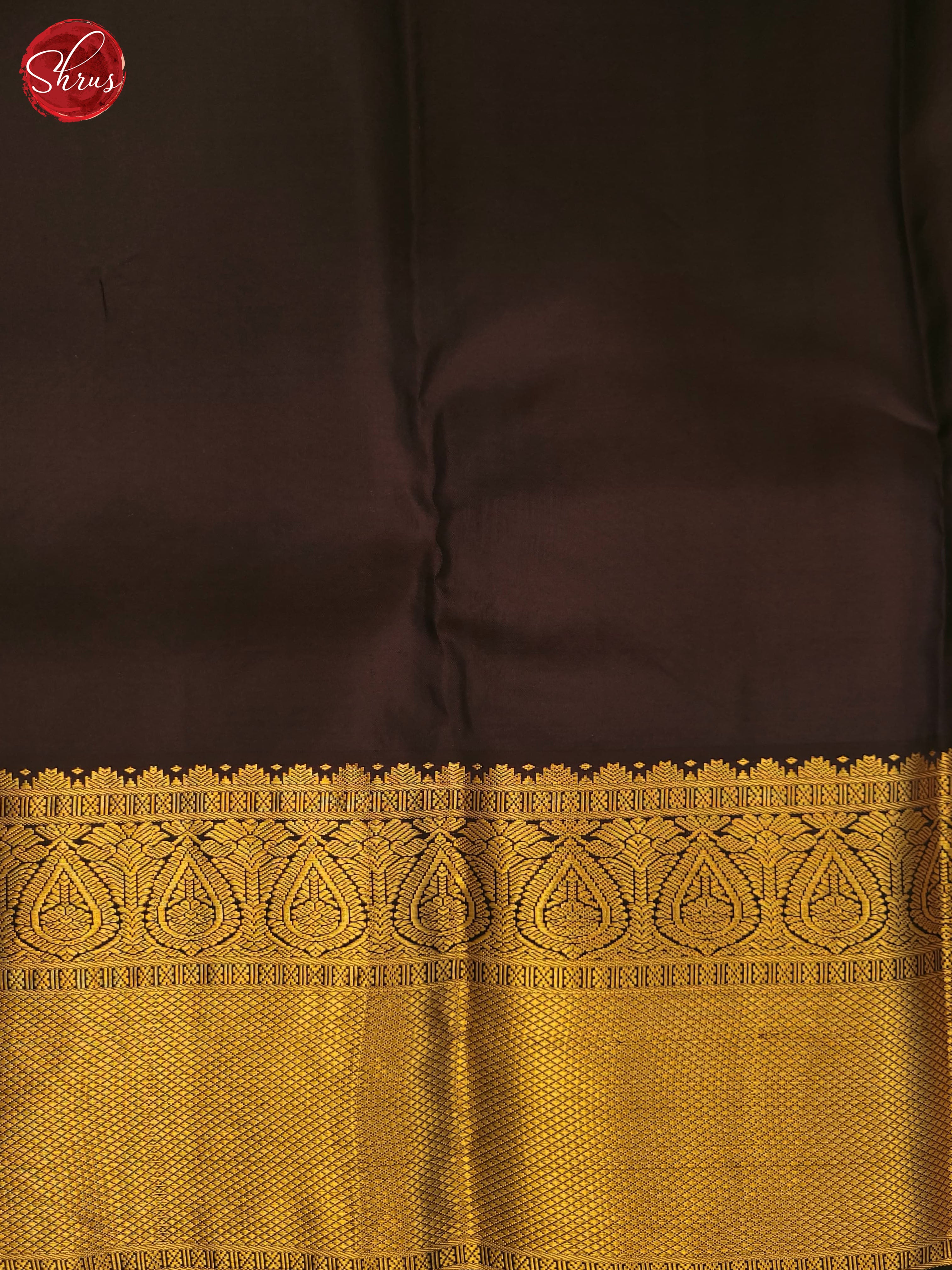 Green and brown-Kanchipuram silk saree - Shop on ShrusEternity.com