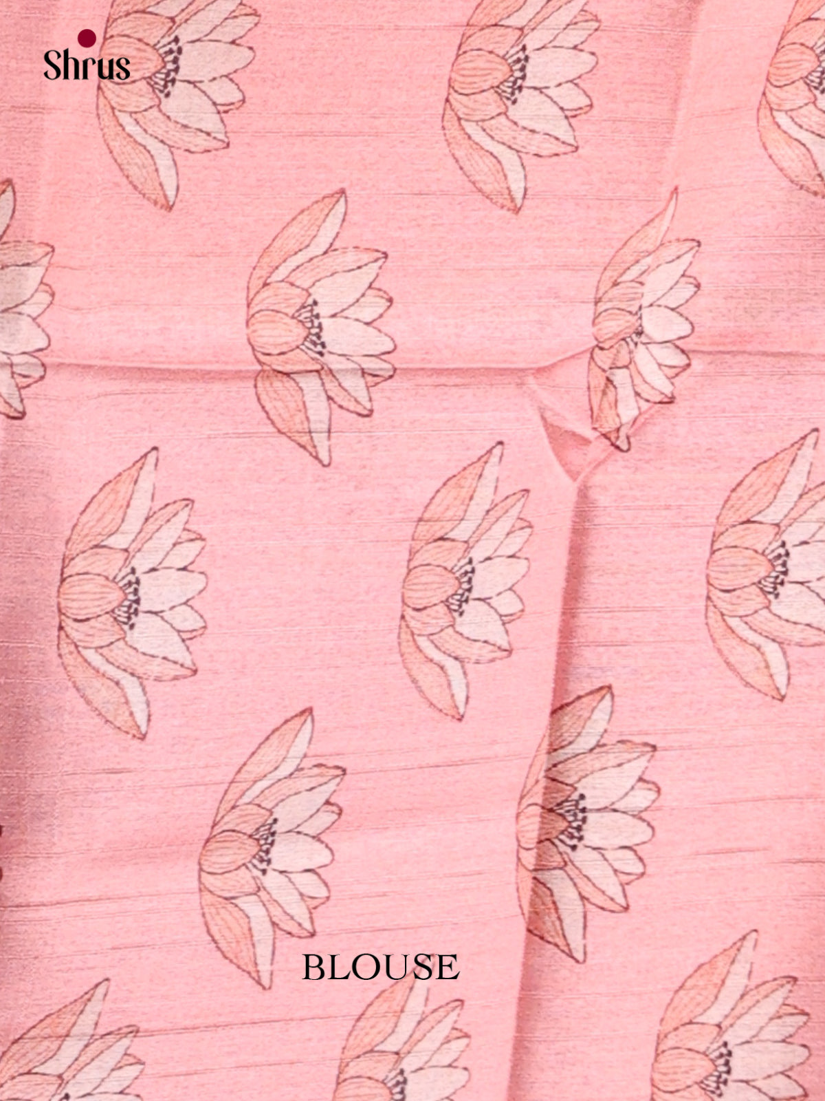 Beautiful Peach Pink Semi Raw Silk Sarees With Zari Checks, Plain Border & Pallu