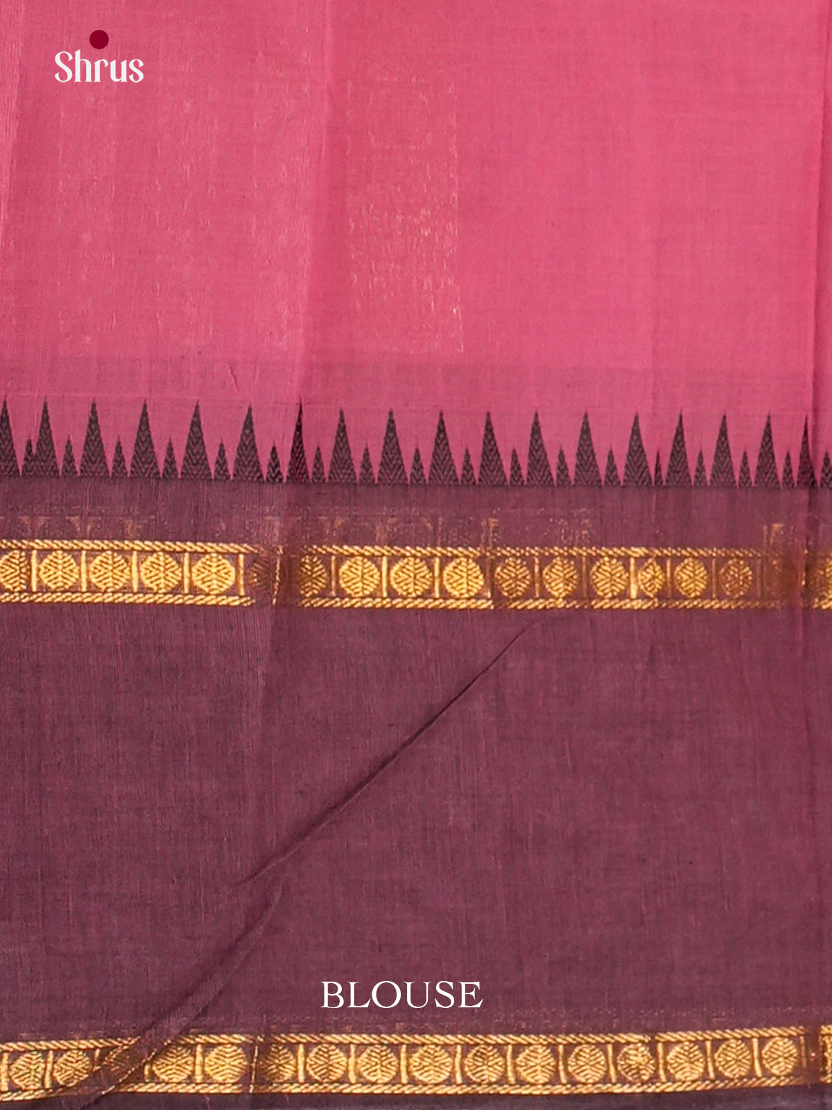 Beautiful Pink Chettinad Cotton Sarees With Intricate Checks & Mauve Rettaipet Zari Border
