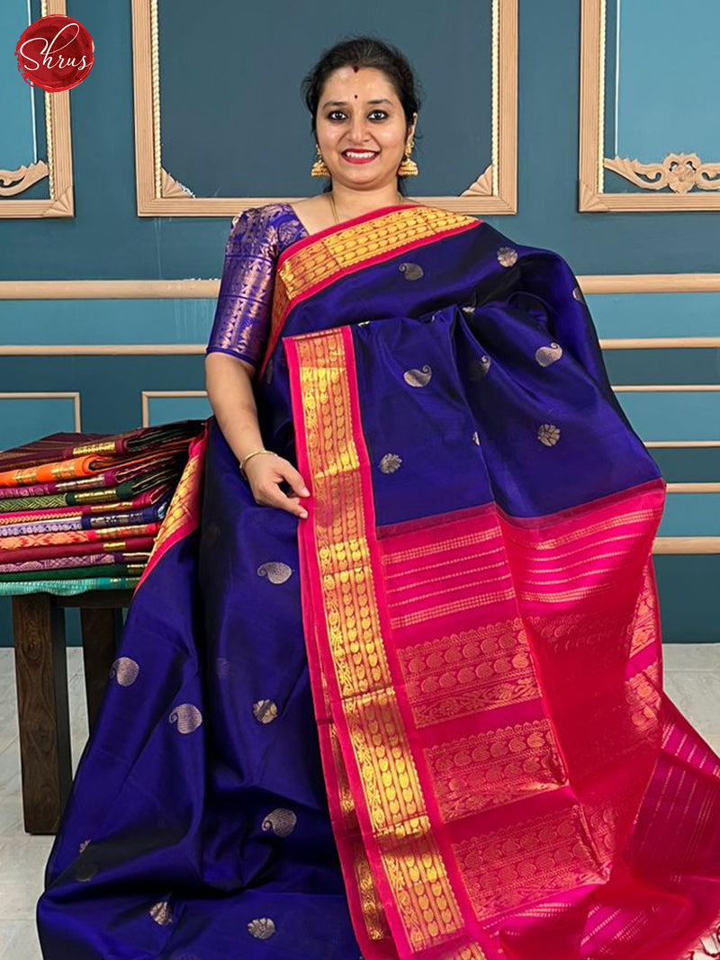 Graceful Pink Silk Saree With Embroidered Teal Blue Blouse – RawaazFashion