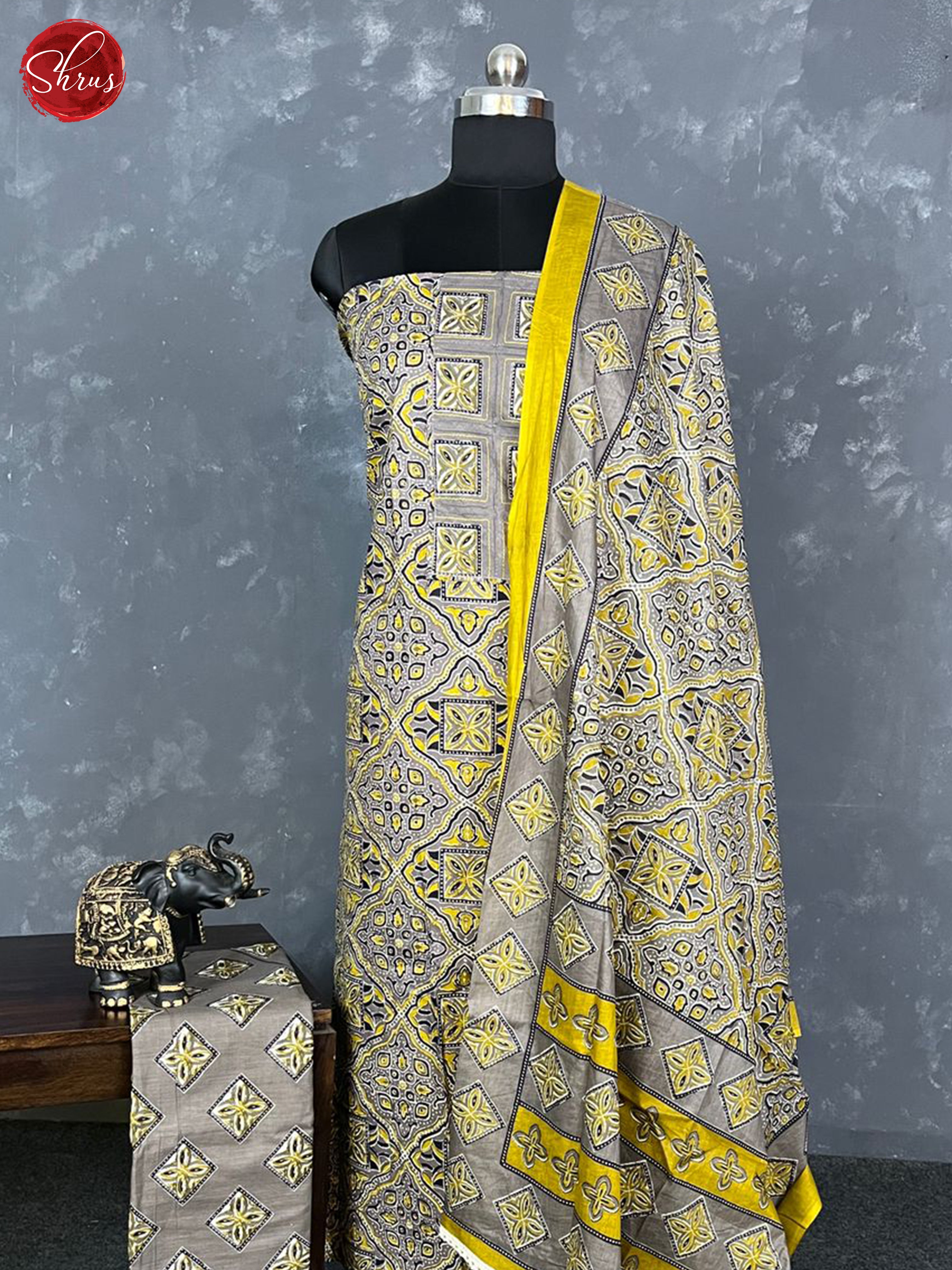 Grey - Cotton Salwar - Shop on ShrusEternity.com