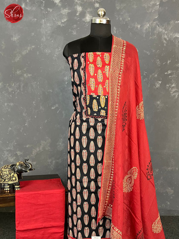 Black & Red - Cotton salwar - Shop on ShrusEternity.com