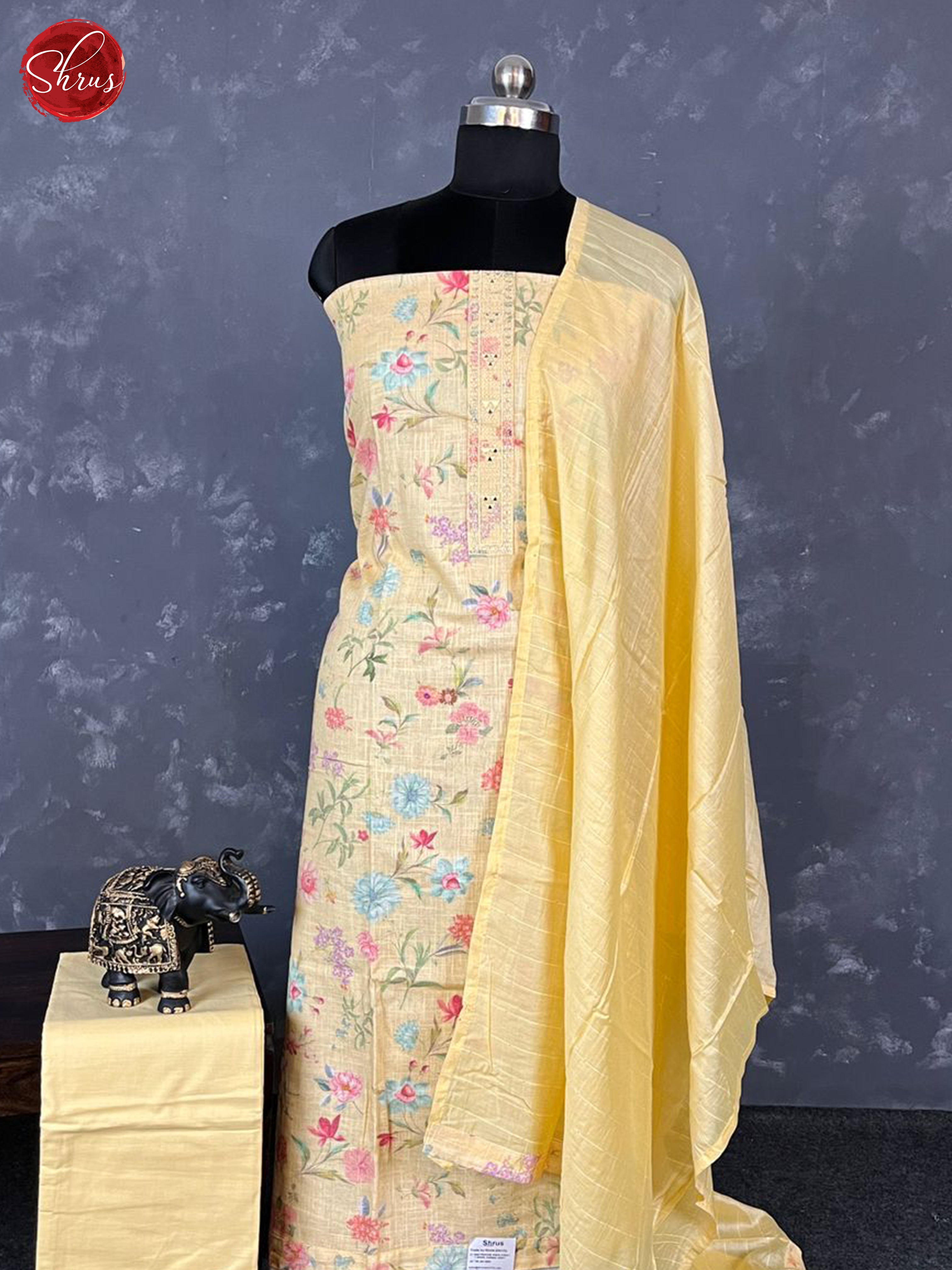 Yellow - Cotton Salwar - Shop on ShrusEternity.com