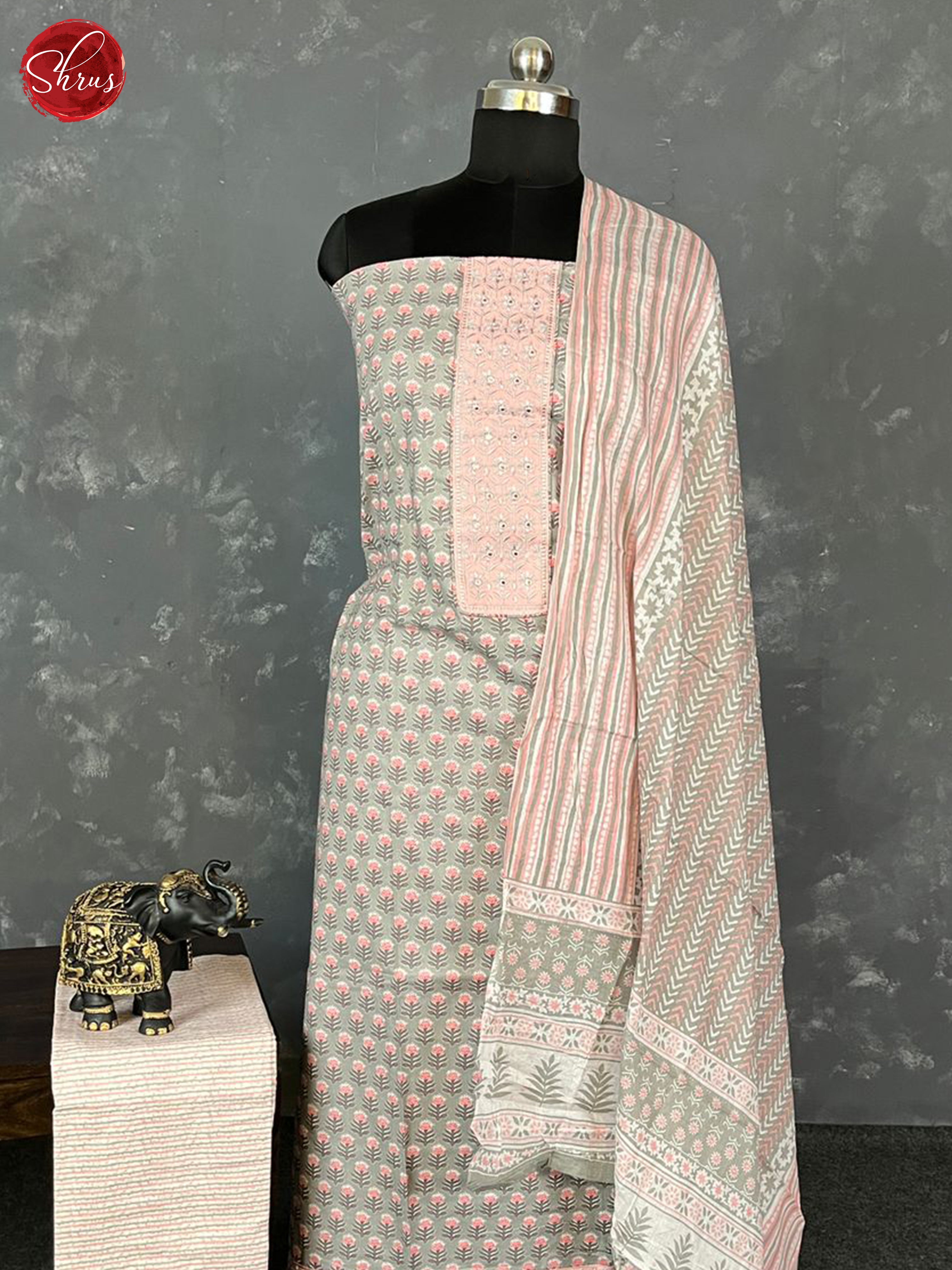 Grey - Cotton Salwar - Shop on ShrusEternity.com